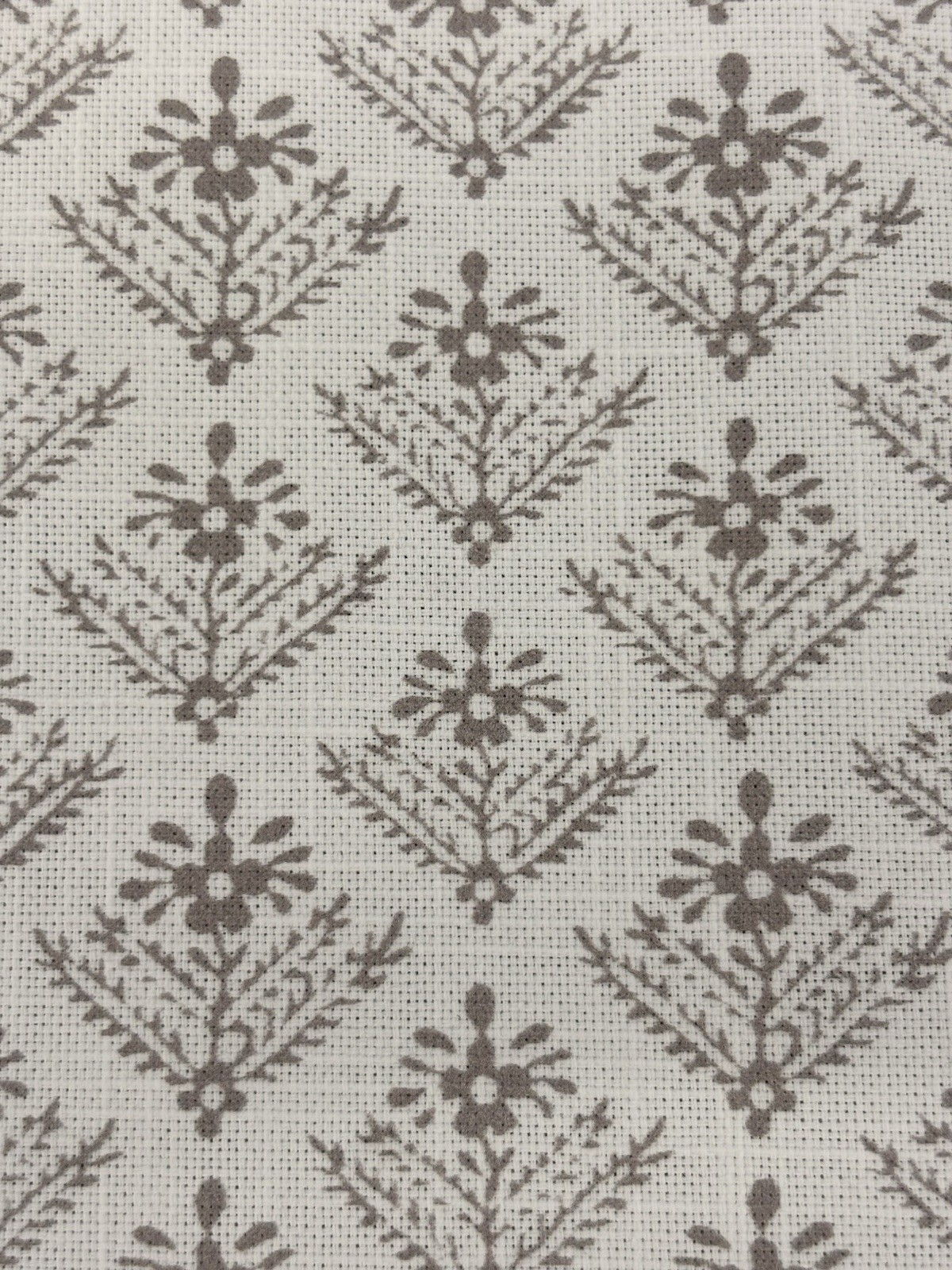 Laura Ashley Lady Fern Dark Dove Grey Curtain Cotton Fabric 70's Inspired (A2)