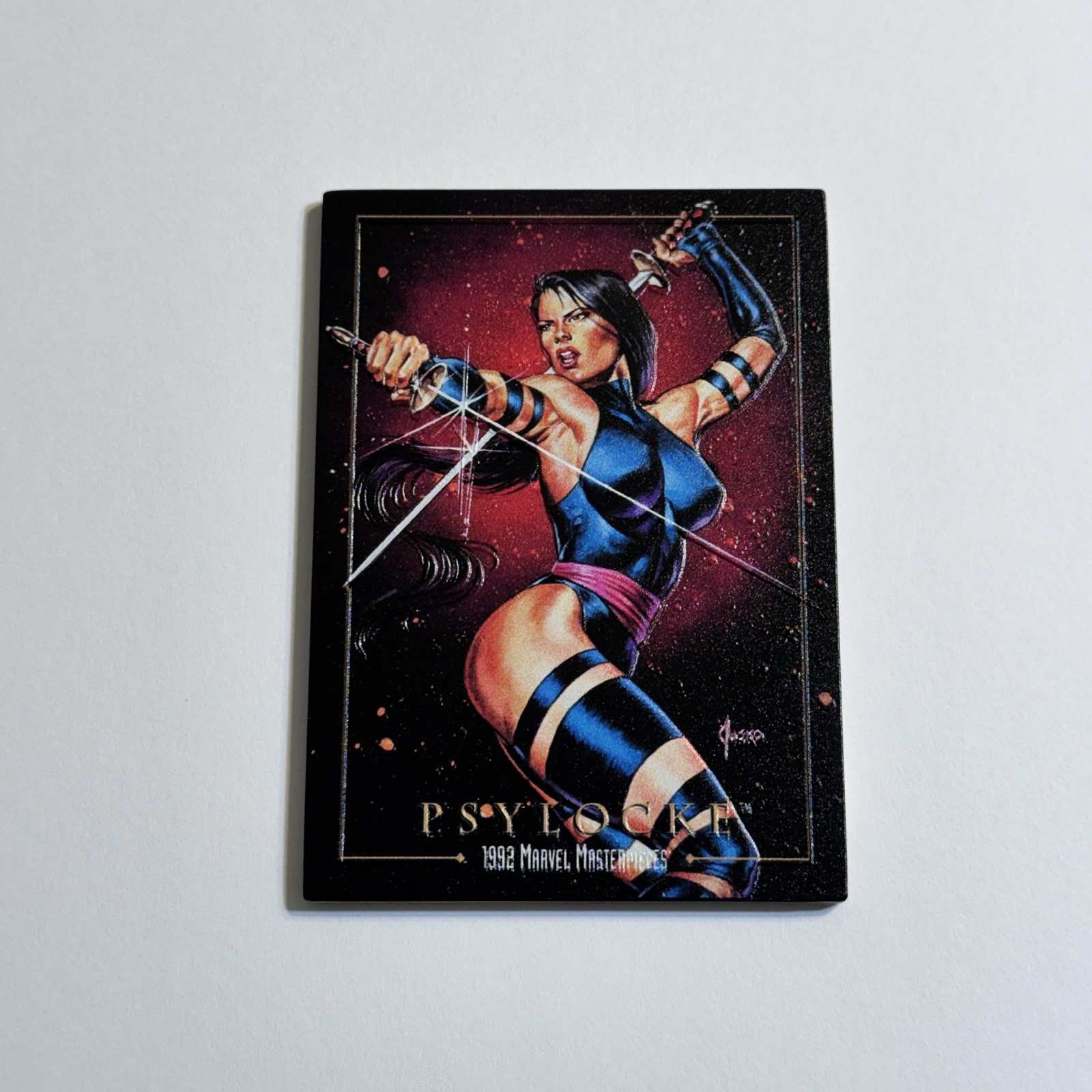 #7/25 Full Color Bronze PSYLOCKE 1992 Marvel Masterpiece FPG Jusko Kickstarter