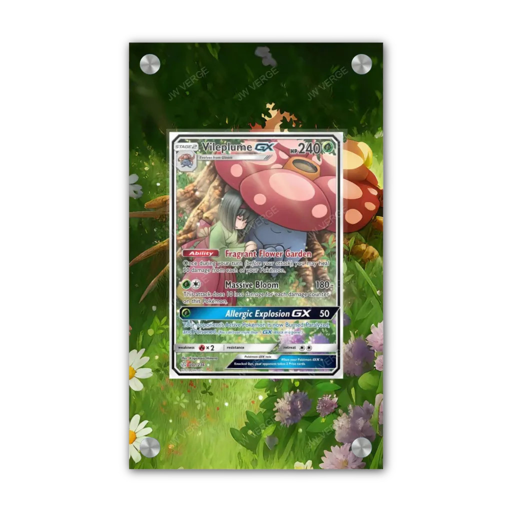 Vileplume GX 211/236 - Exclusive Pokémon Extended Artwork Display Case