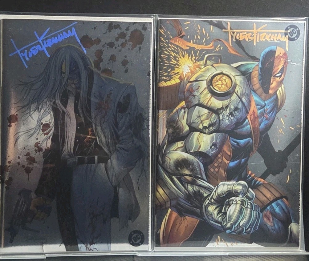  PREMIUM SIGNATURE COA FOIL ABSOLUTE BATMAN 21 BATTLE DAMAGE DEATHSTROKE TWOFACE