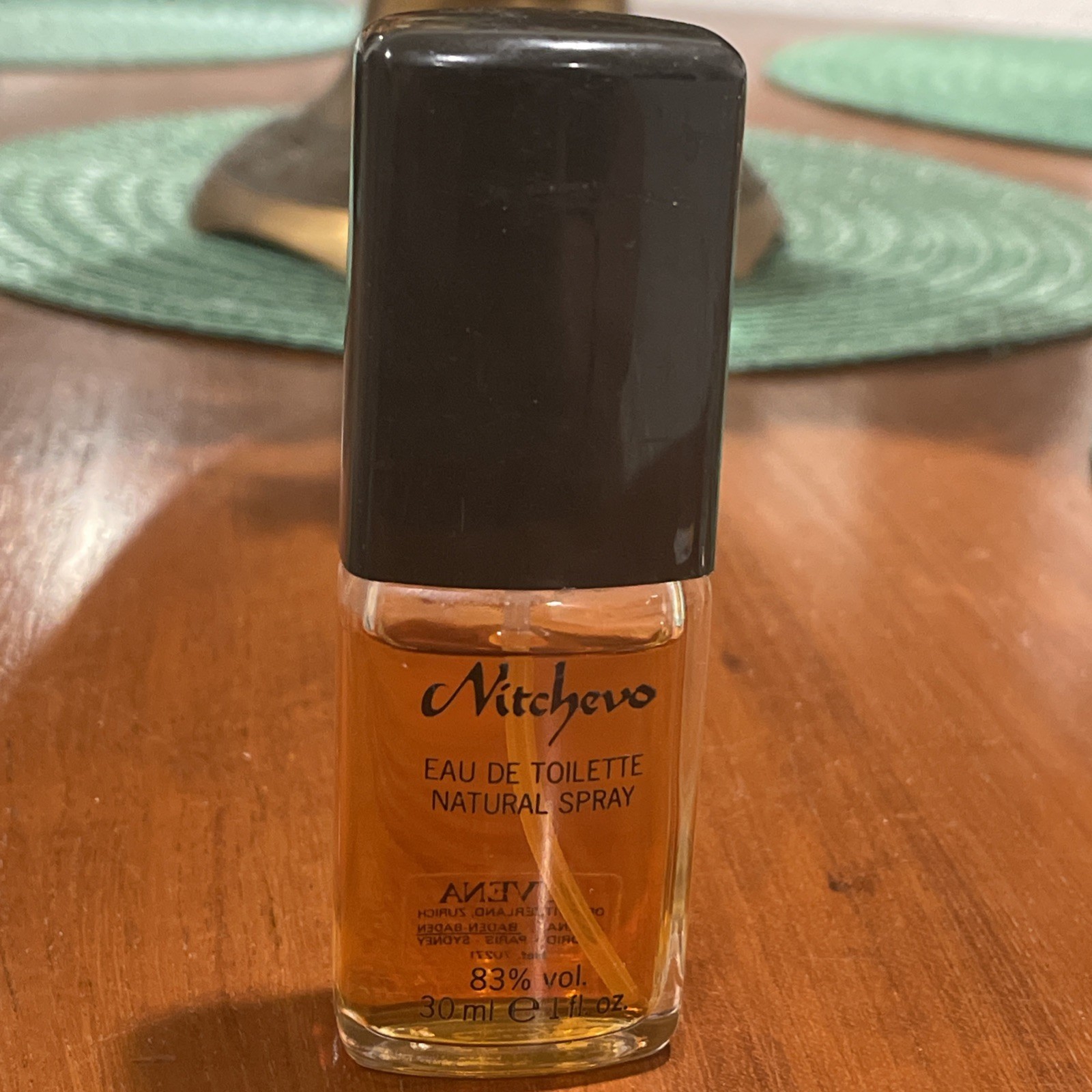 NEW Nitchevo EAU De Toilette Natural Spray 83% Vol 30 Ml 1 Fl Oz Discontinued