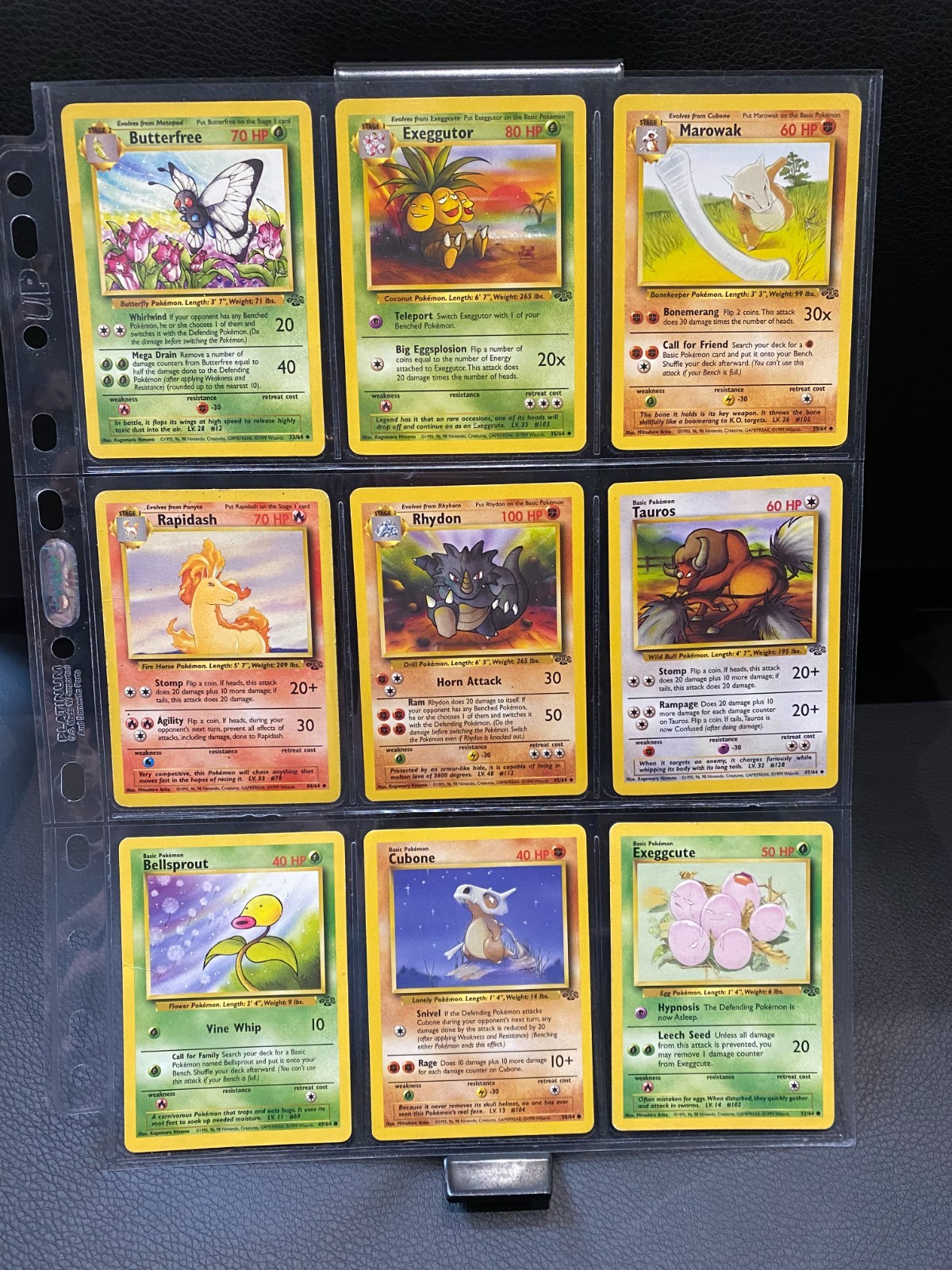 Jungle Set - Vintage 1999 Pokemon Cards Bundle - No duplicates x14