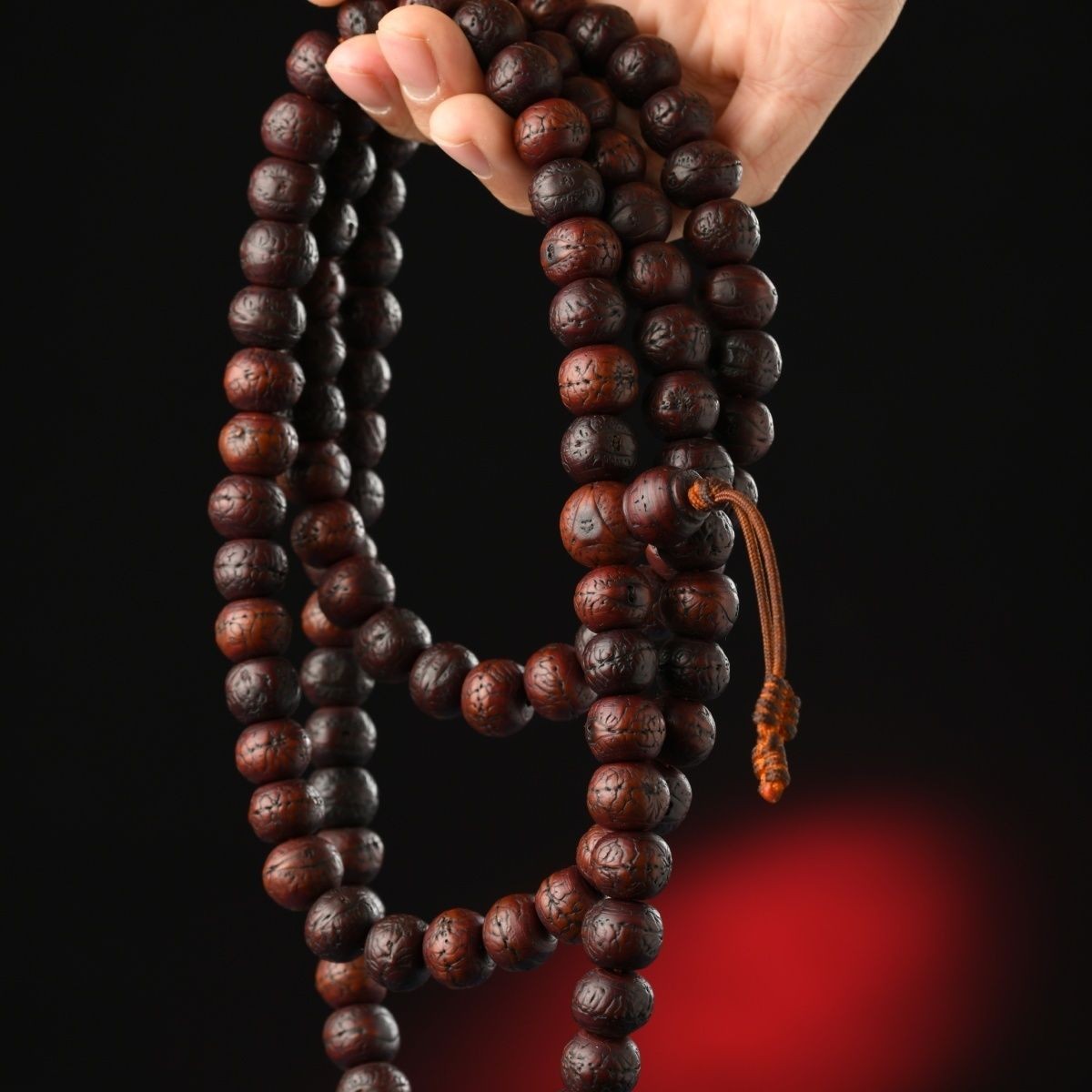 New 11.5mm Tibetan 108 Beads Phoenix Eye Bodhi Bead Mala   Buddhist