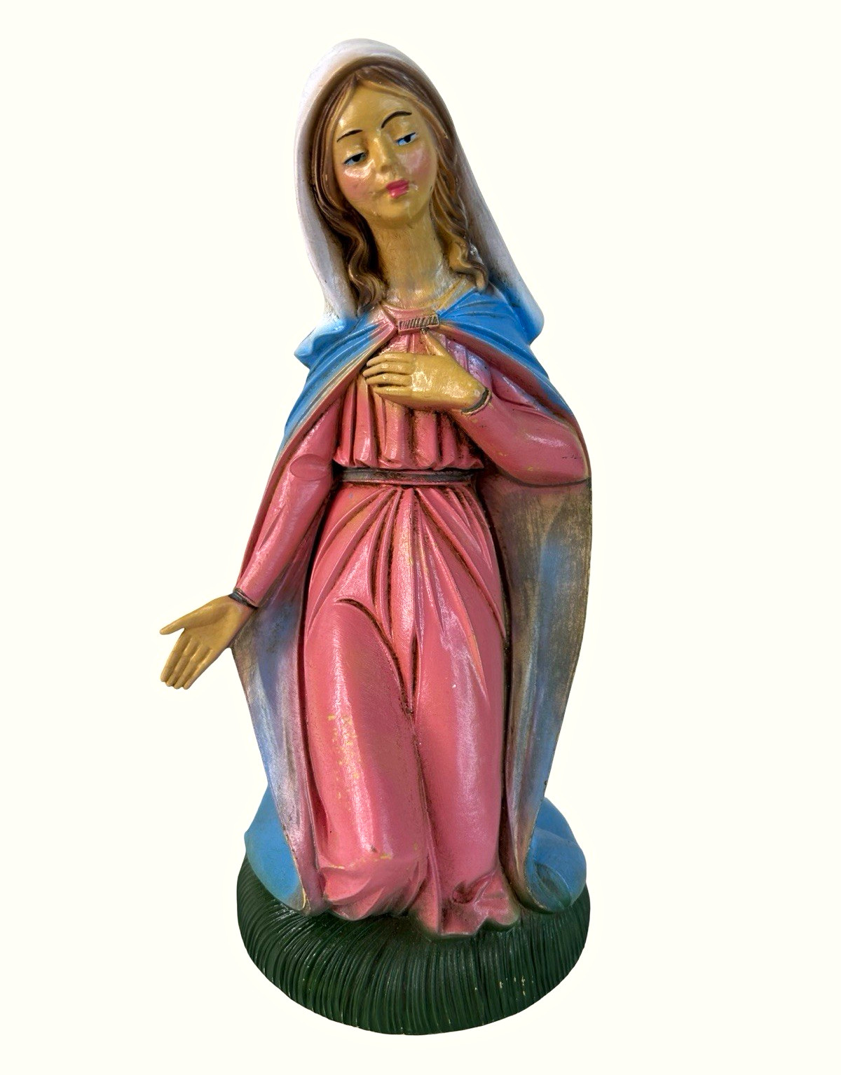 Vintage Large Virgin Mary Madonna Nativity Figurine Italy 7.75”
