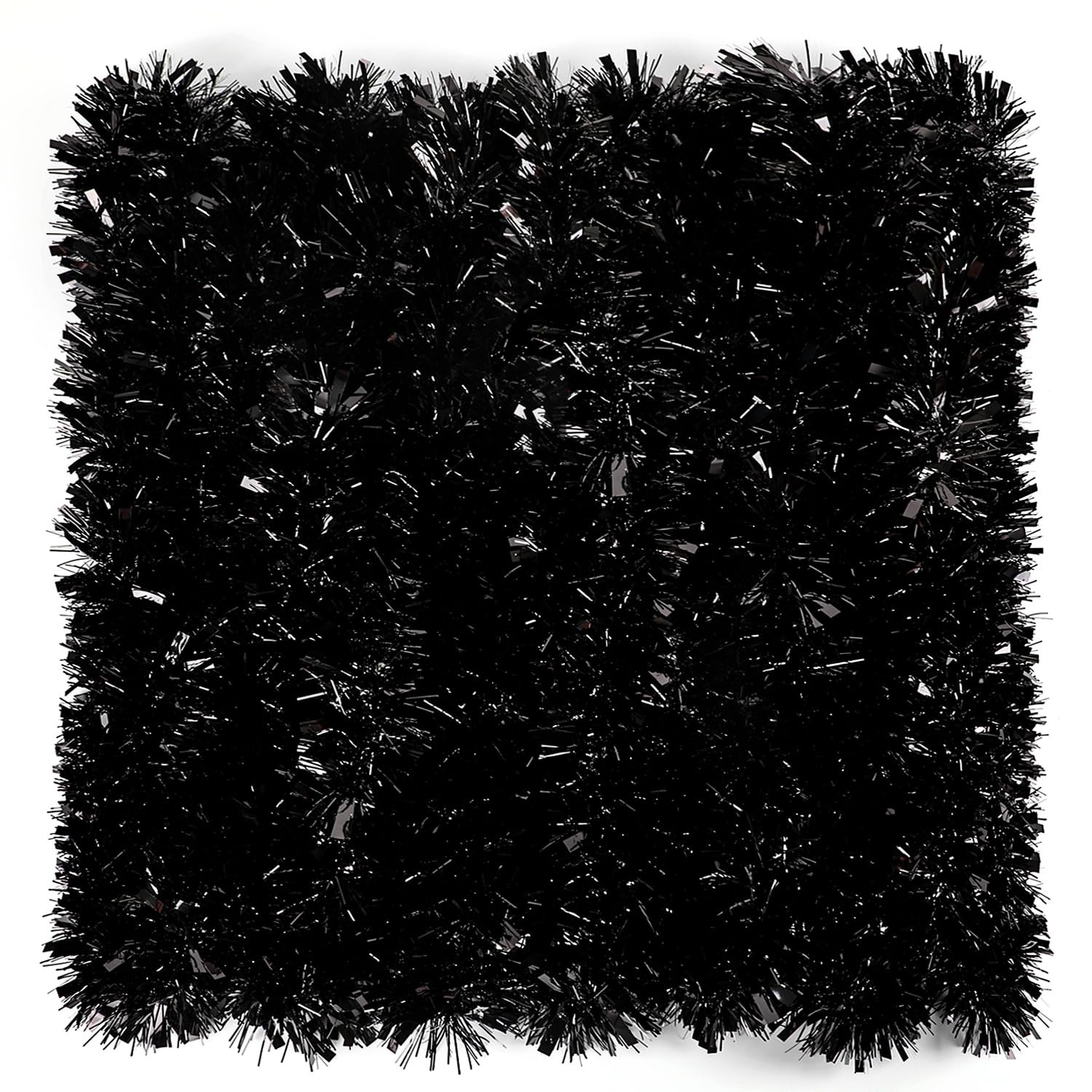 FOIMAS 33FT Black Tinsel Garland,Halloween 33ft Halloween, FOIMAS 33FT Black Tinsel Garland,Halloween 33ft Halloween,