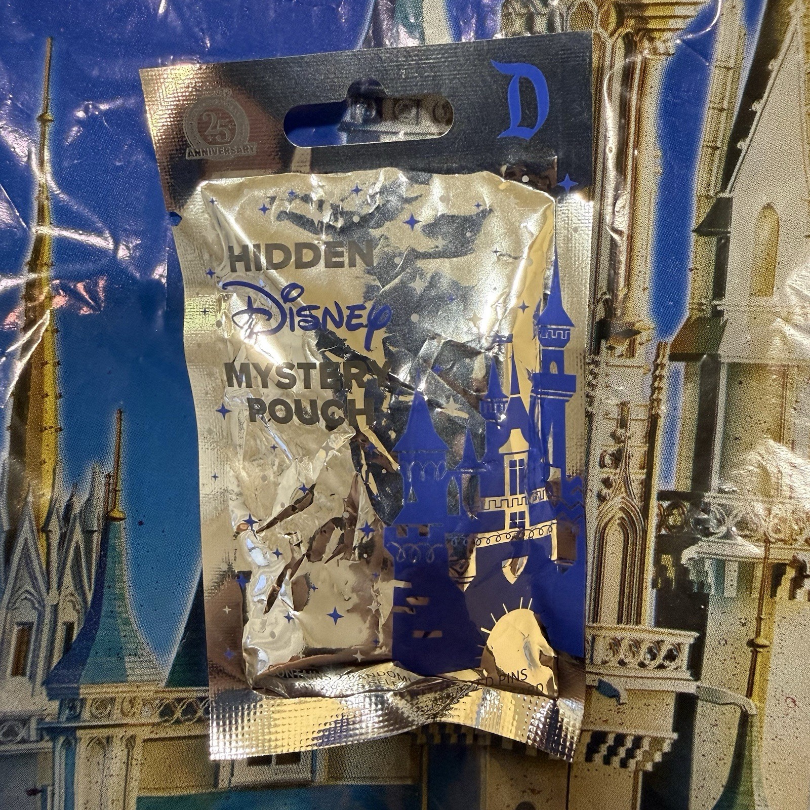 Disneyland 2025 SEALED Hidden Mickey Pouch Wave A 2 Mystery Pins Per Pack