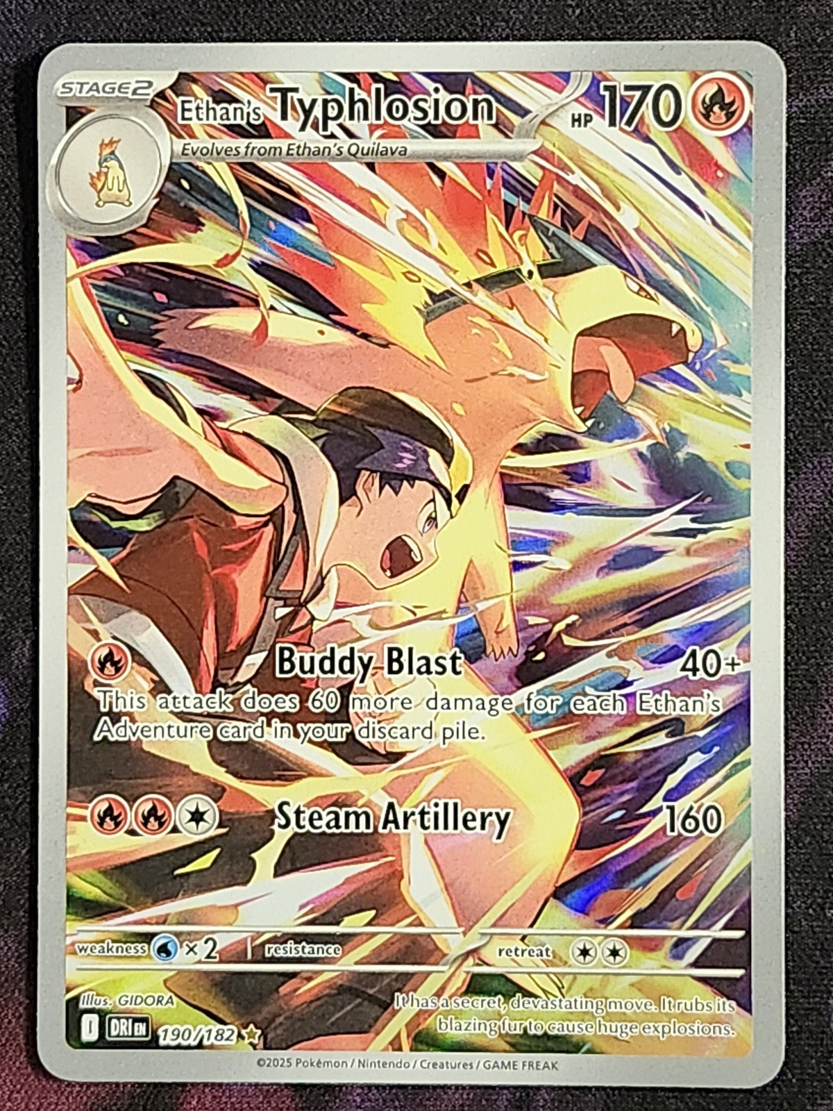 Pokemon Ethan\'s Typhlosion 190/182 Destined Rivals DRI
