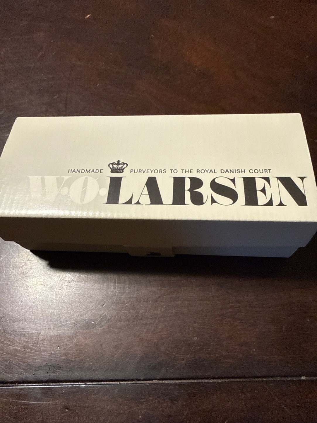 W.O. Larsen Handmade Briar Smoking Pipe with Original Box