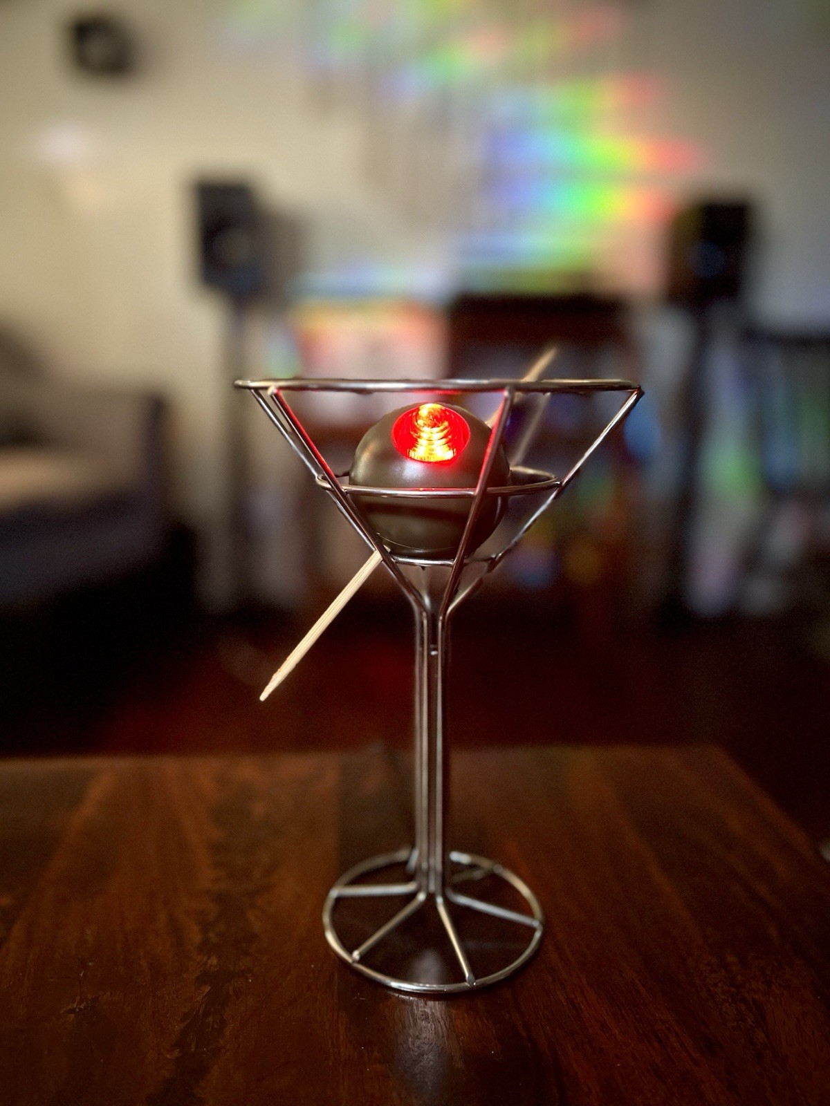 Vintage 1993 David Krys Martini  Lamp – Postmodern Pop Art 🍸✨