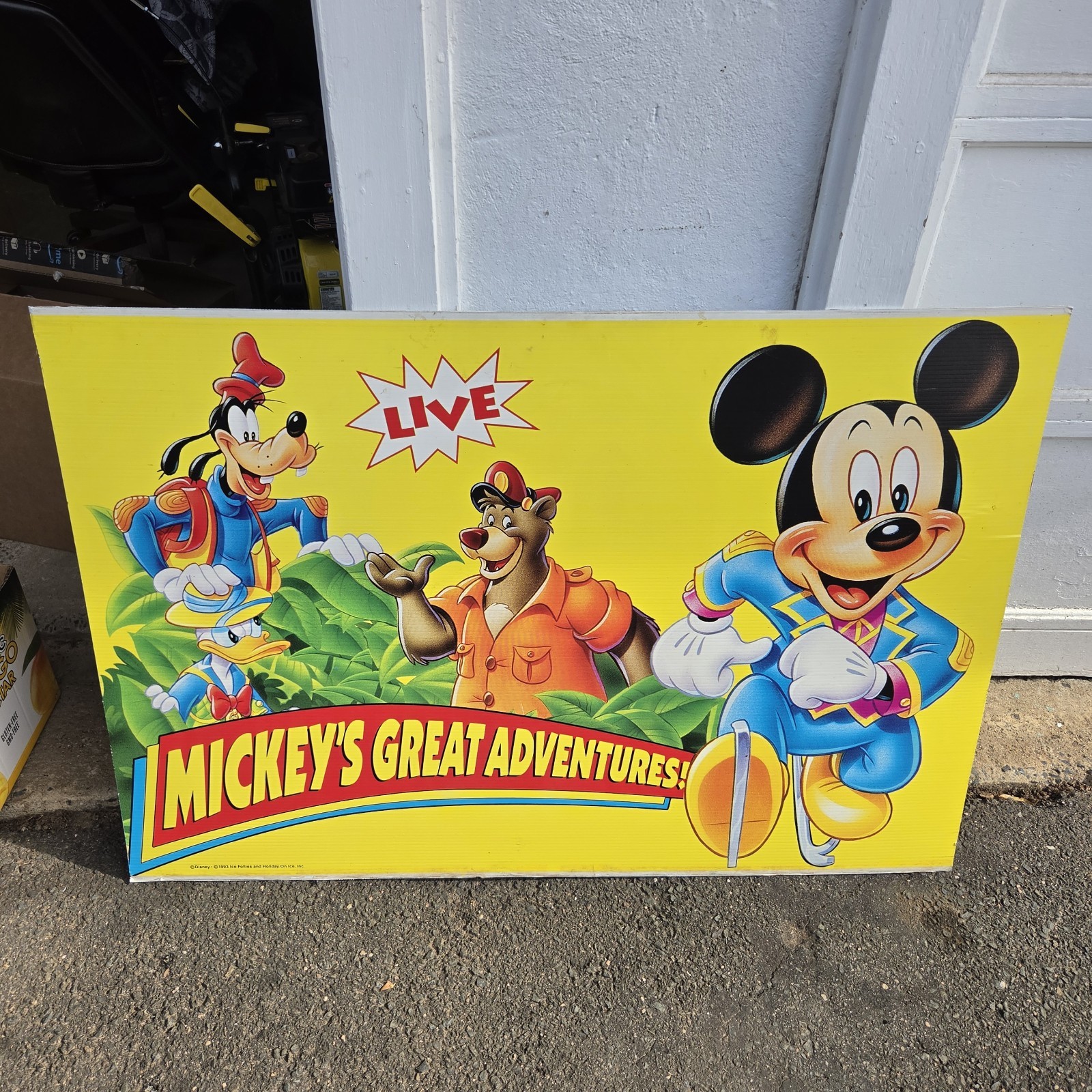 Disney Ice Follies 1993 Holiday On Ice Mickey's Great Adventures Sign...