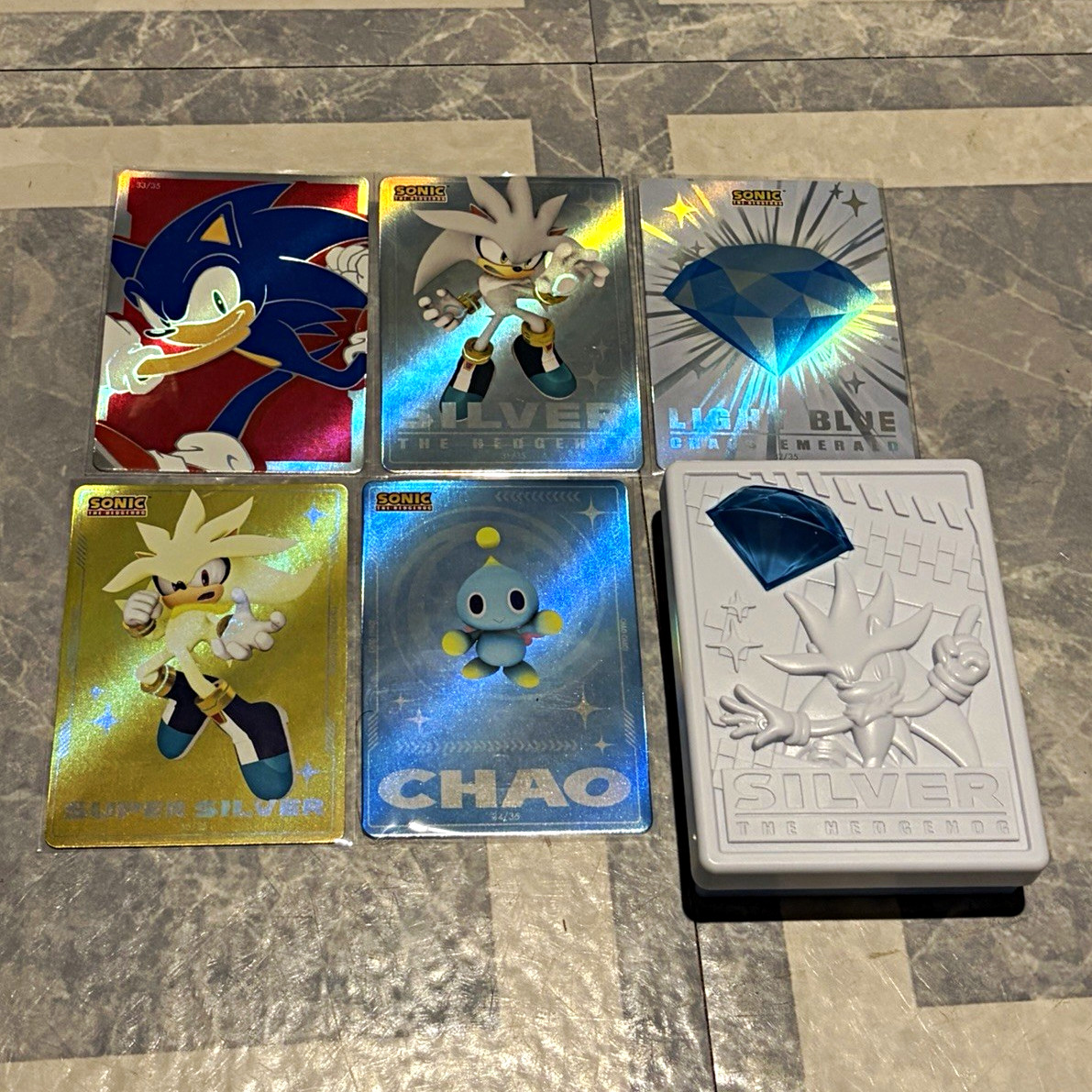 Wendy’s Sonic the Hedgehog 35th Anniversary, Silver the Hedgehog Card Case Lot