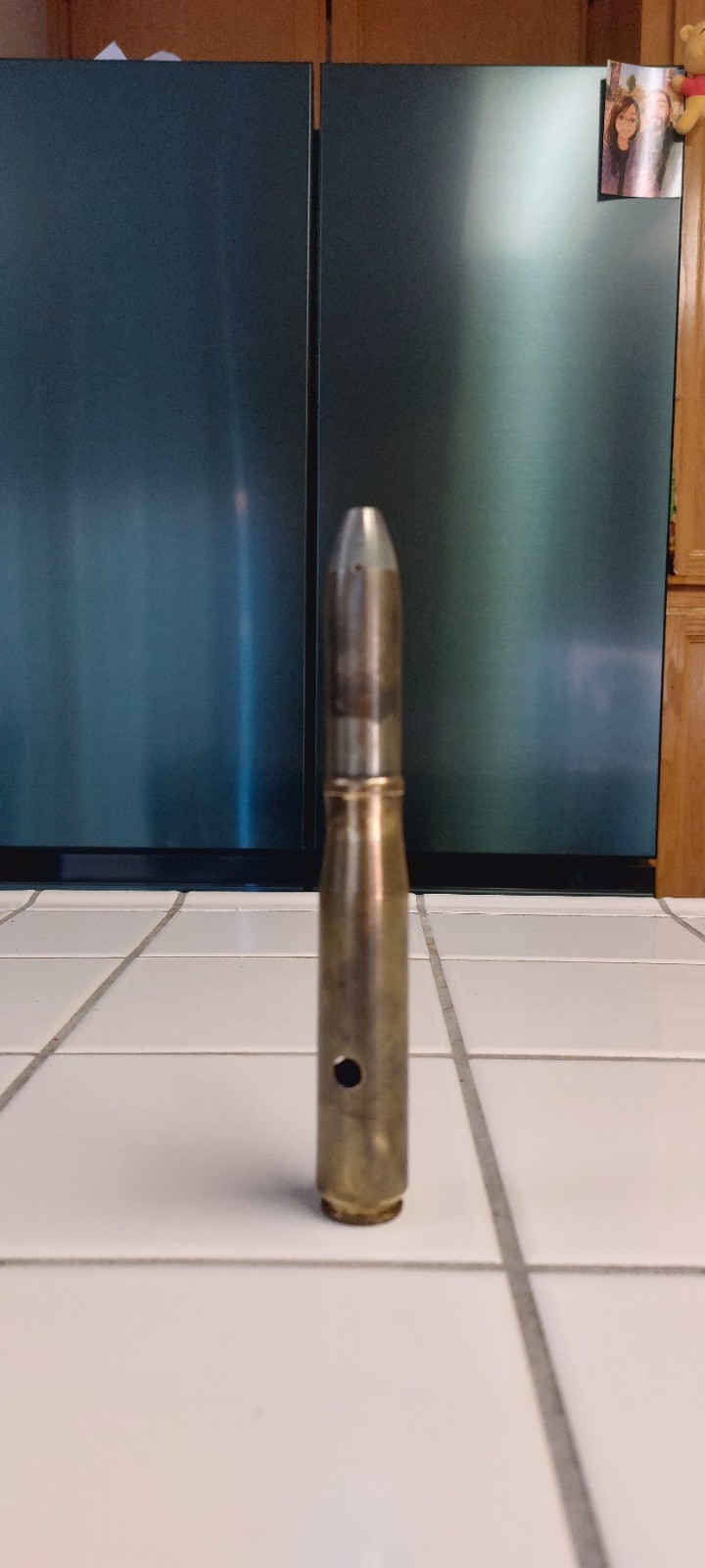1943 20mm M21A1 HM Deactivated WW2 Machine Gun Bullet Shell Round Paperweight