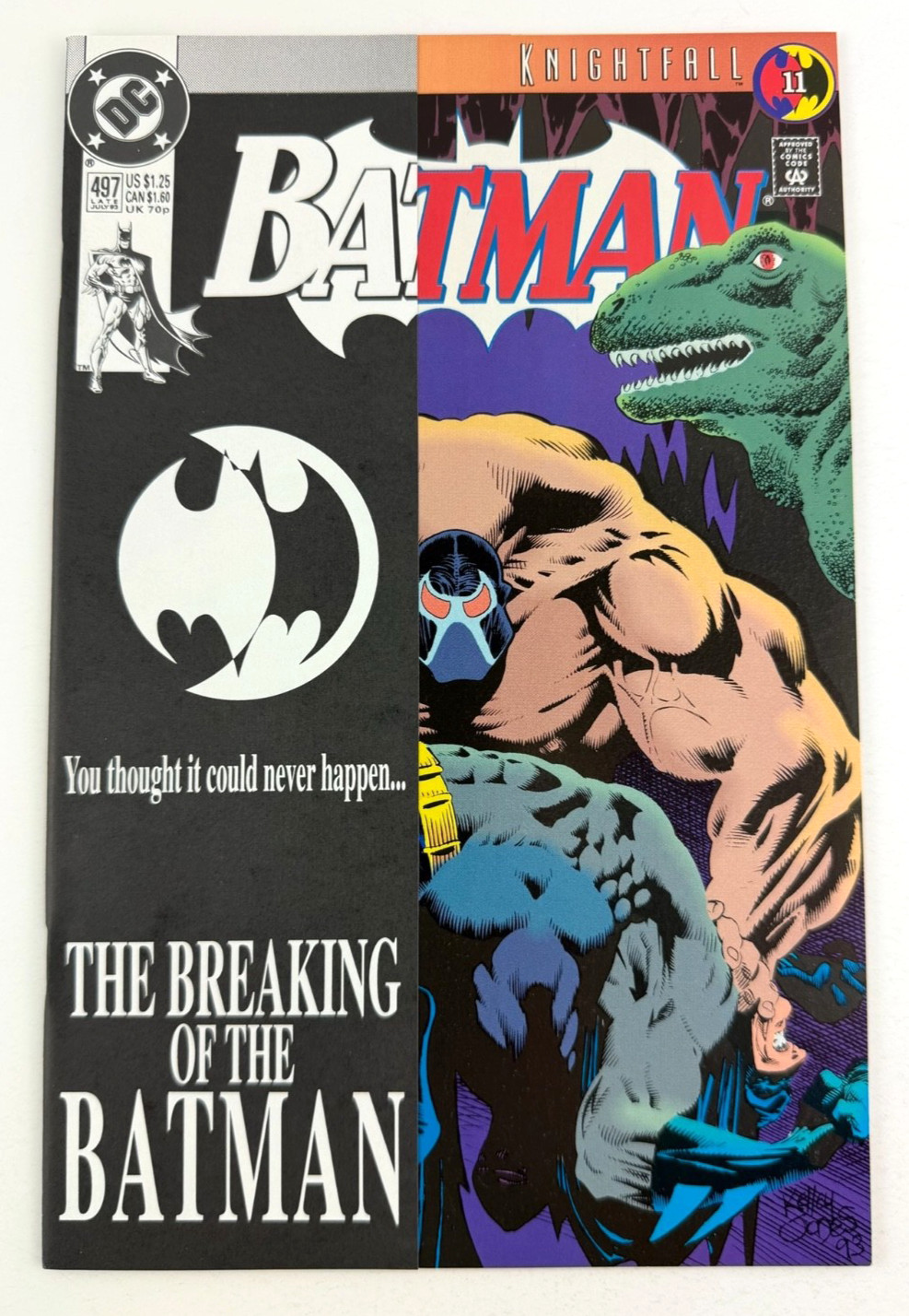 Batman #497 DC Comics The Breaking of Batman Knightfall Part 11 1993