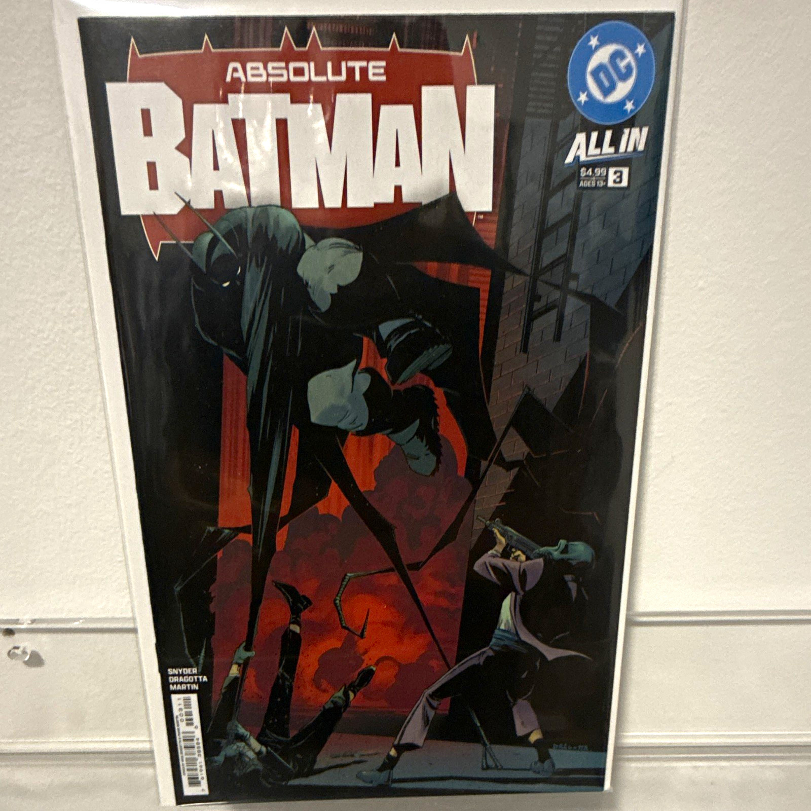 DC Absolute Batman #3 cover a 1st print Snyder Dragotta