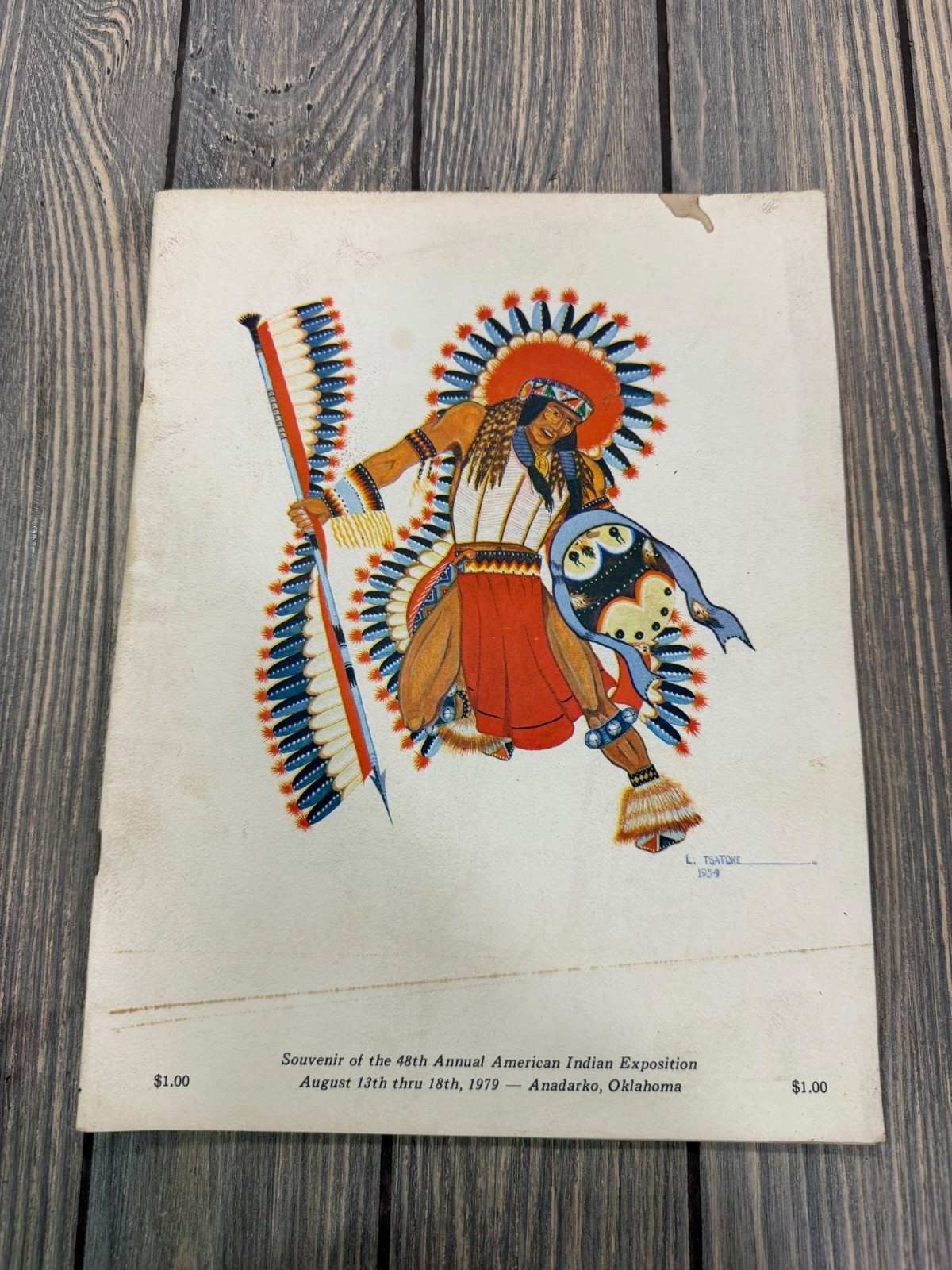 Vintage 1979 American Indian Exposition Souvenir Program Anadarko Oklahoma