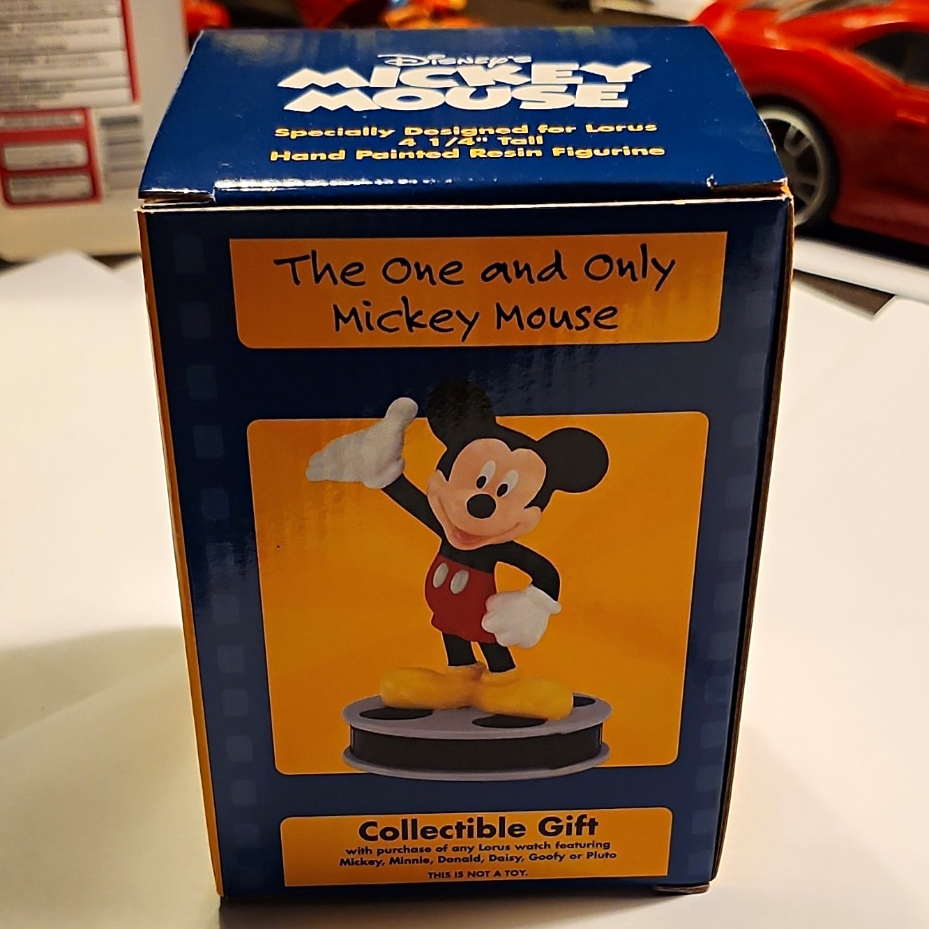 Disney Mickey Mouse Hand Painted Resin Figurine 4 1/4 in Tall