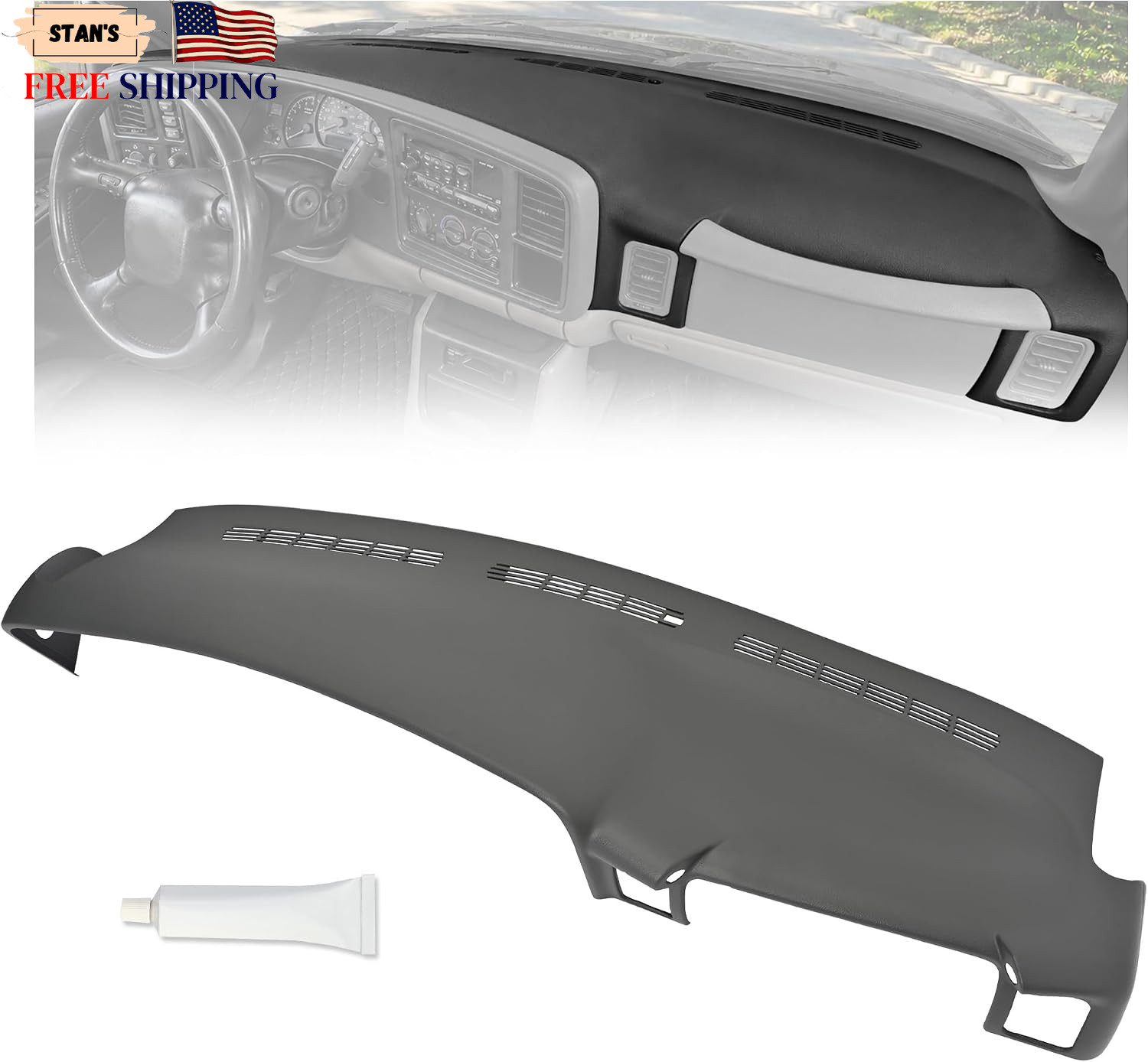 Dashboard Cover Compatible with 99-07 Chevrolet Silverado GMC Sierra