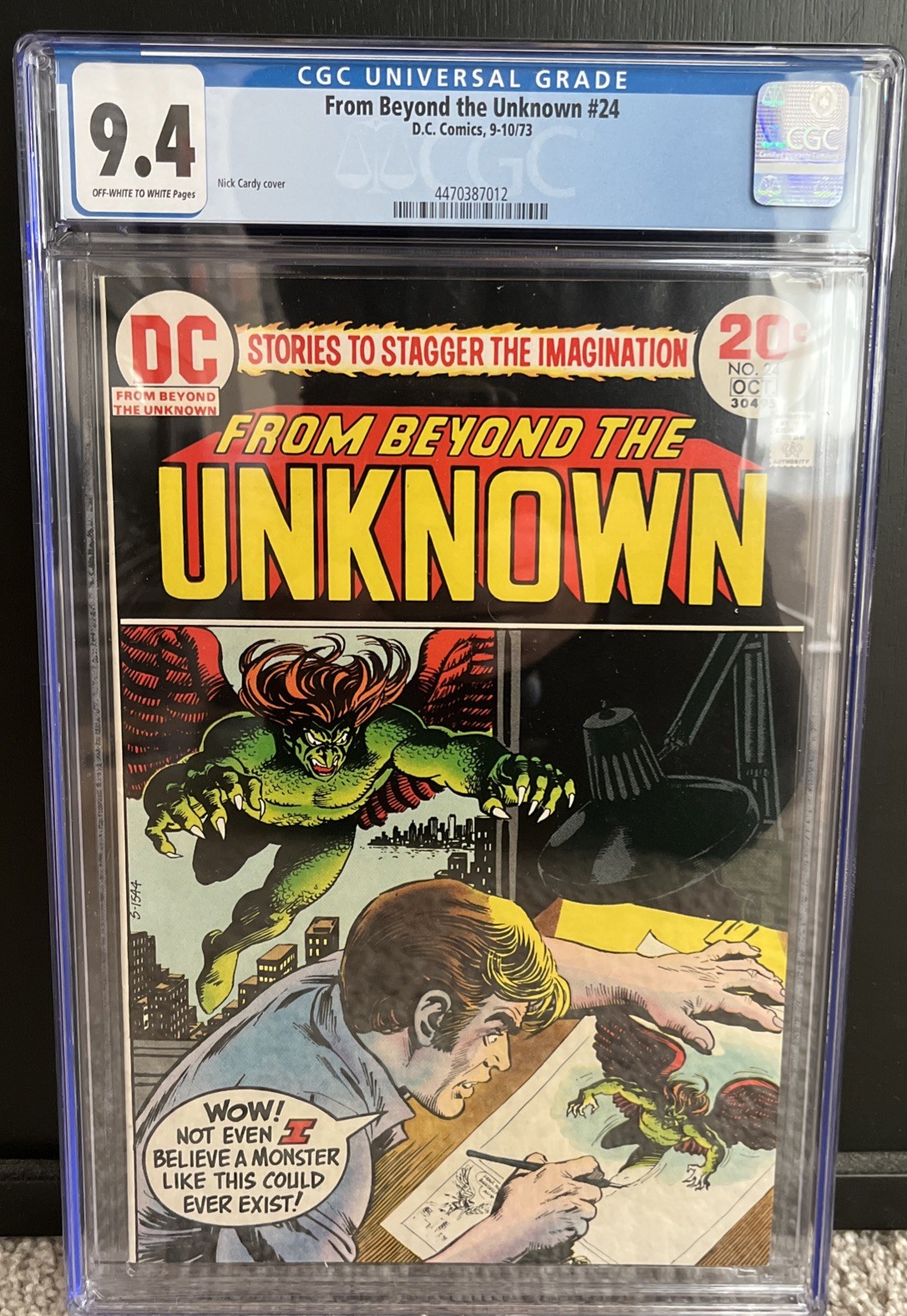 From Beyond The Unknown #24 Man Who Lived Forever Nick Cardy DC 1973 CGC 9.4