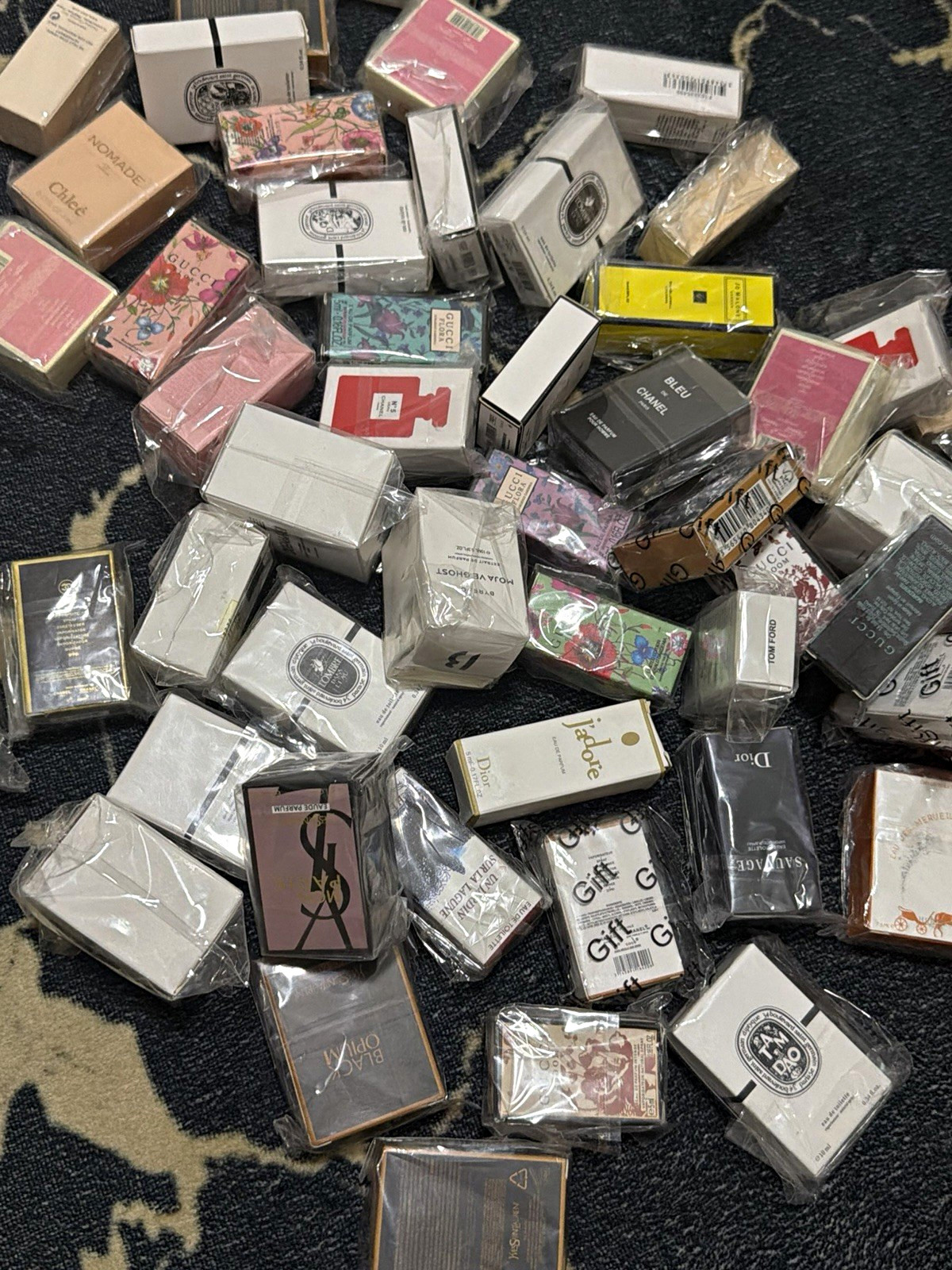Mixed Brands Perfume Miniatures Lot - Boxed Assorted Fragrances 12 for 50