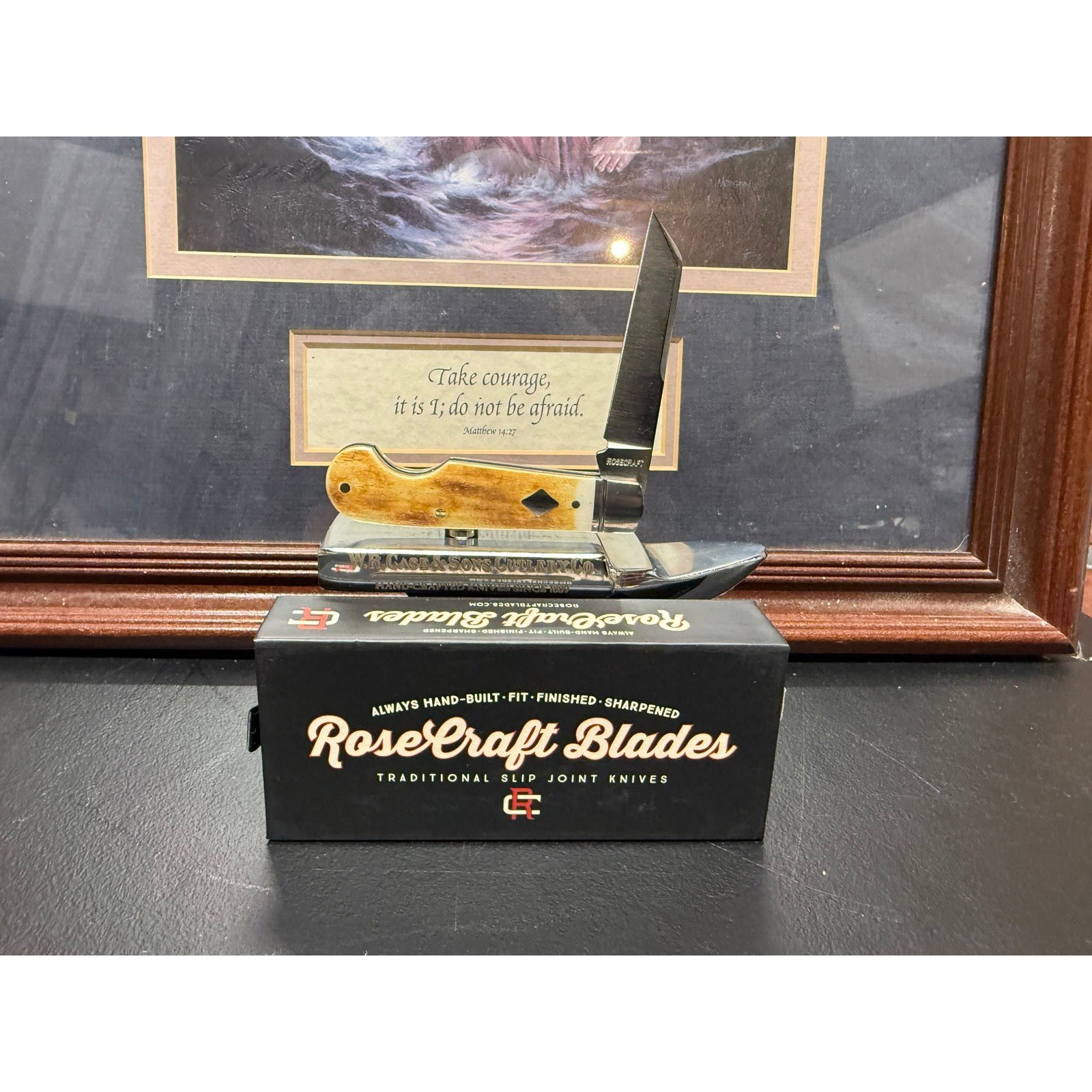 RoseCraft Blades Elk River Easy Open RCT027-TWB D2 Knife NEW