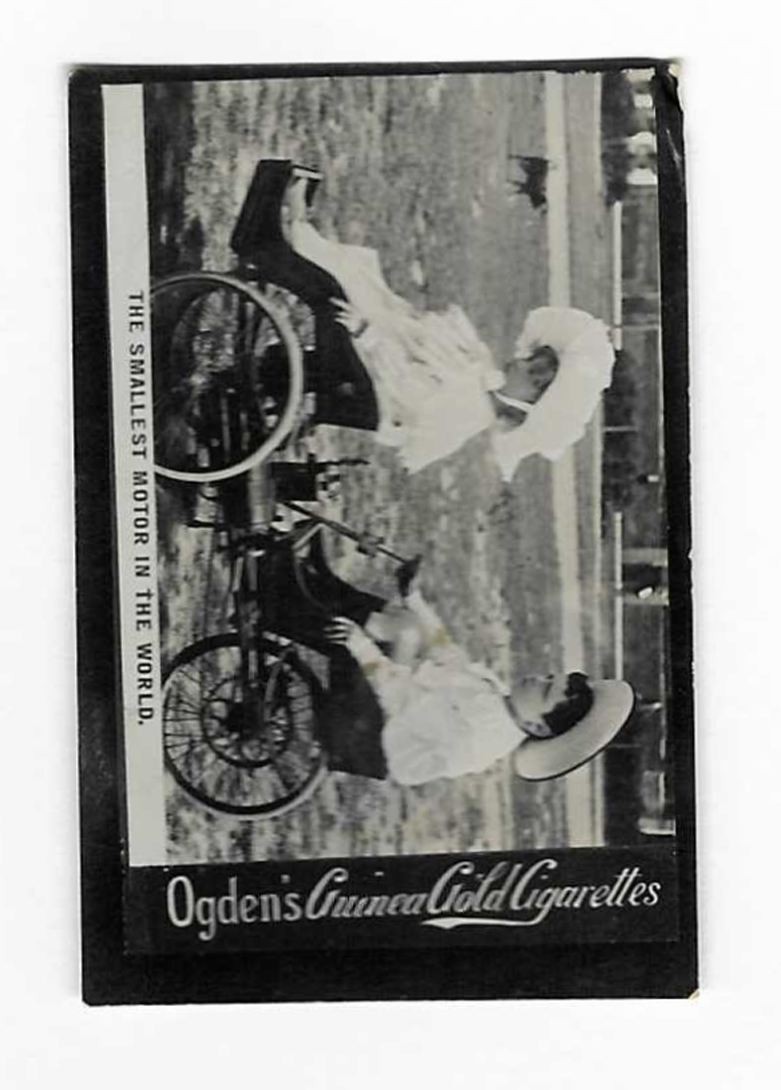 1901 THE SMALLEST MOTOR IN THE WORLD Ogden\'s GUINEA GOLD G - Base