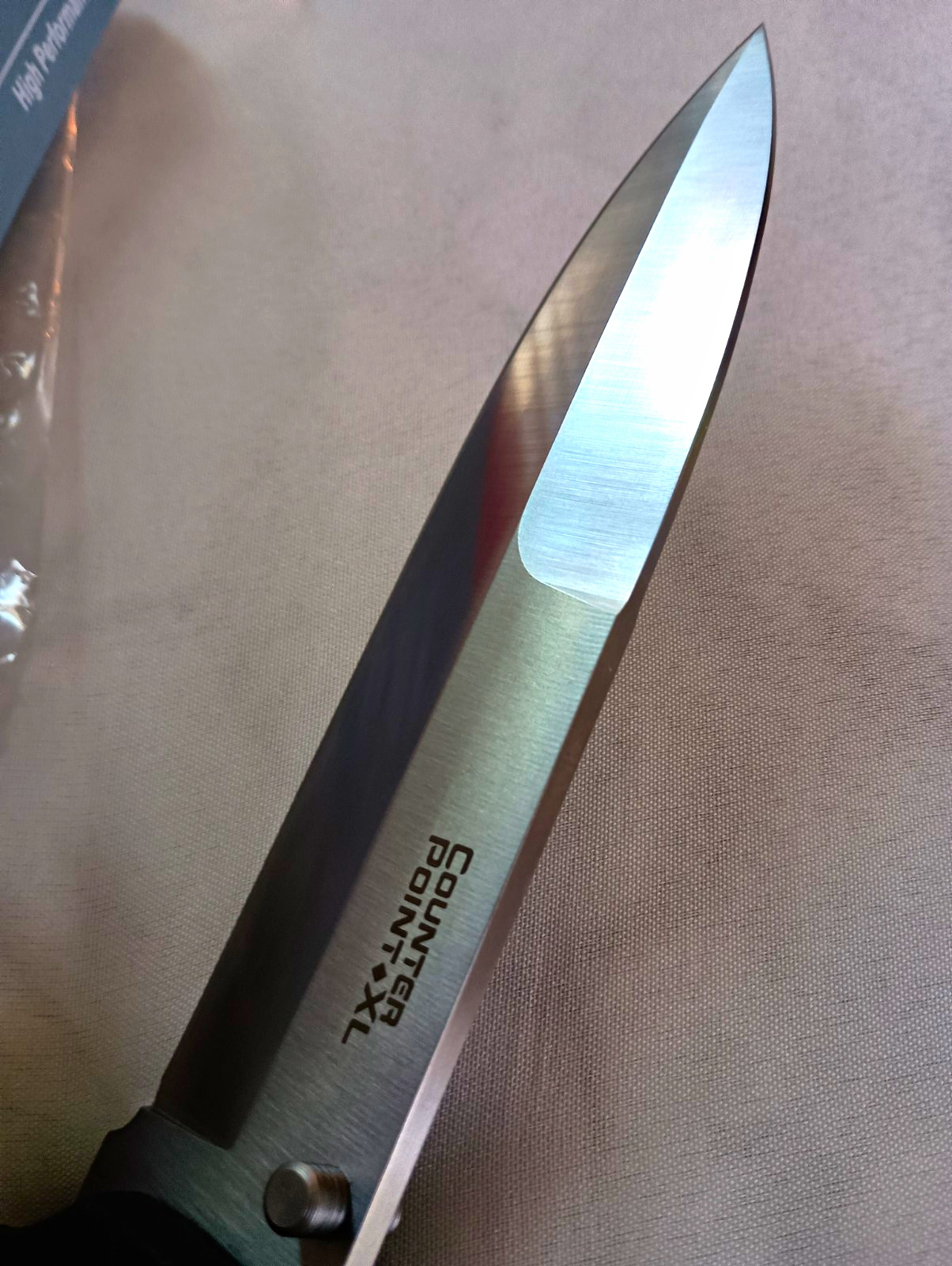 Cold Steel Counter Point XL Pocketknife Black Plain Spear 6 Inch dagger toothpic