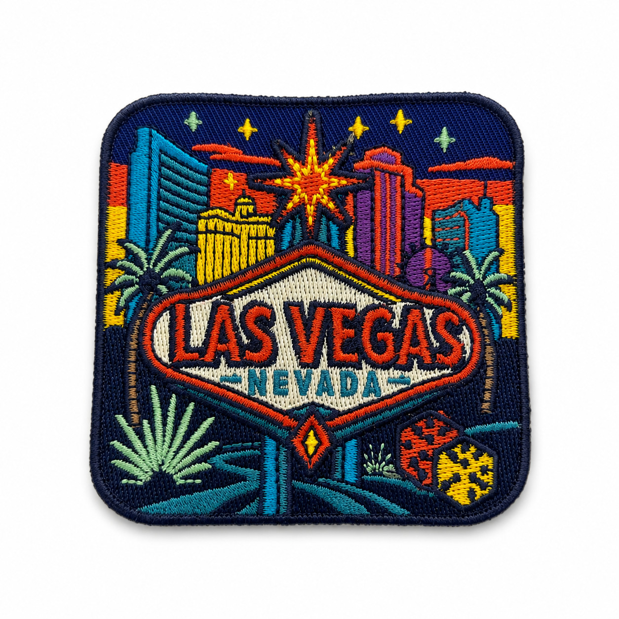 Las Vegas Patch – 3 Inch Embroidered Iron On Nevada Travel Souvenir