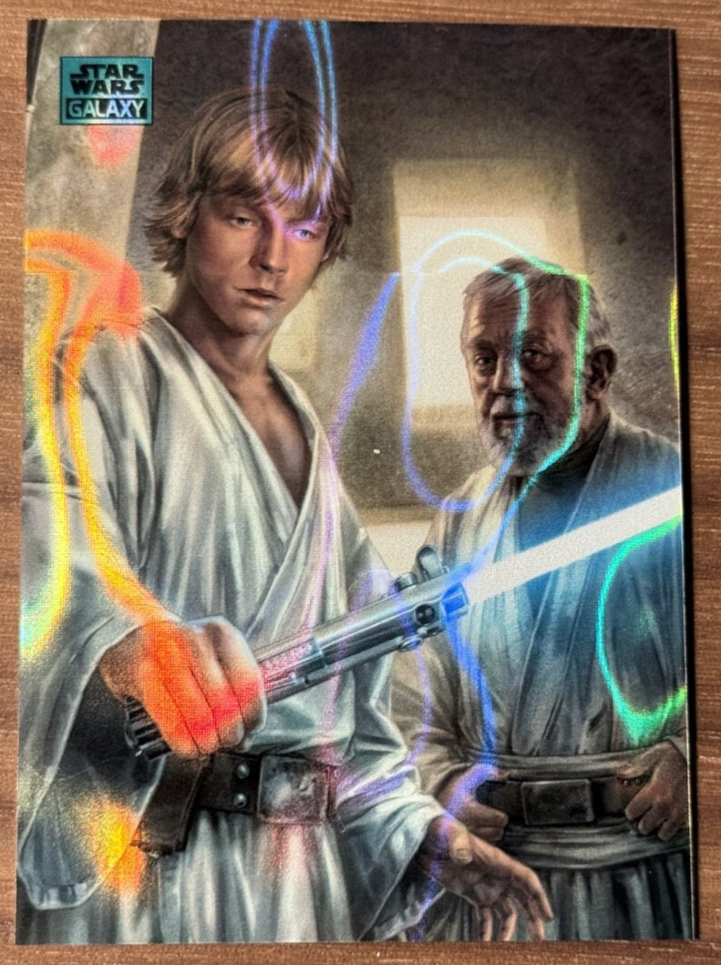 2024 Star Wars Chrome Galaxy Luke Wields The Lightsaber Aqua Lava Refractor /175