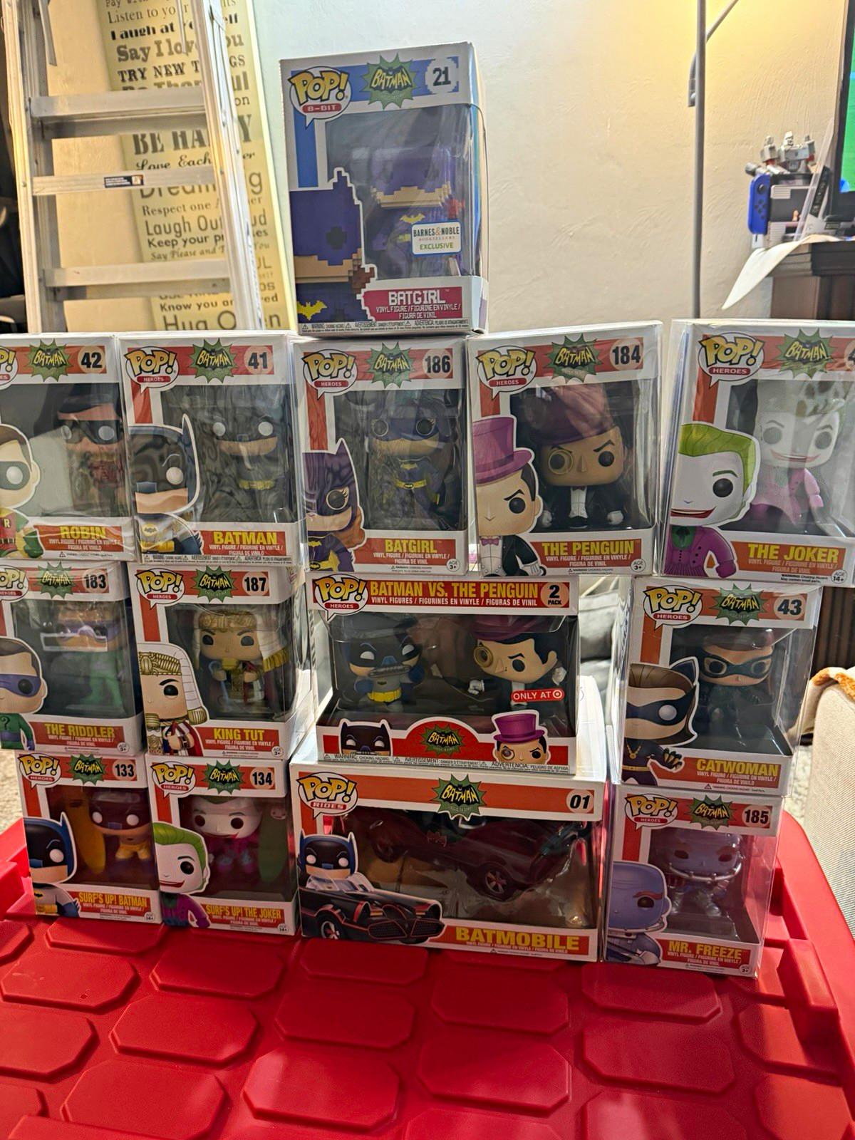 Funko Pop Batman Classic TV Series Mixed Lot w/ Batmobile & 2-Pack Exclusives