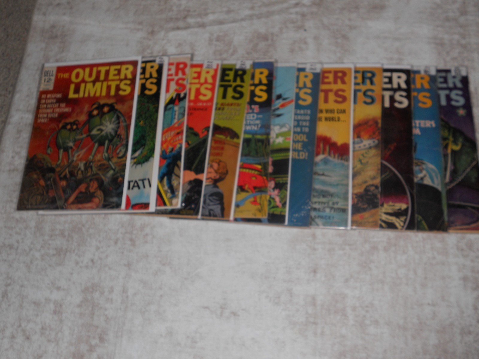 1964-69 The Outer Limits Dell Comic Book Lot-13 of 18-FLYING SAUCERS & ALIENS