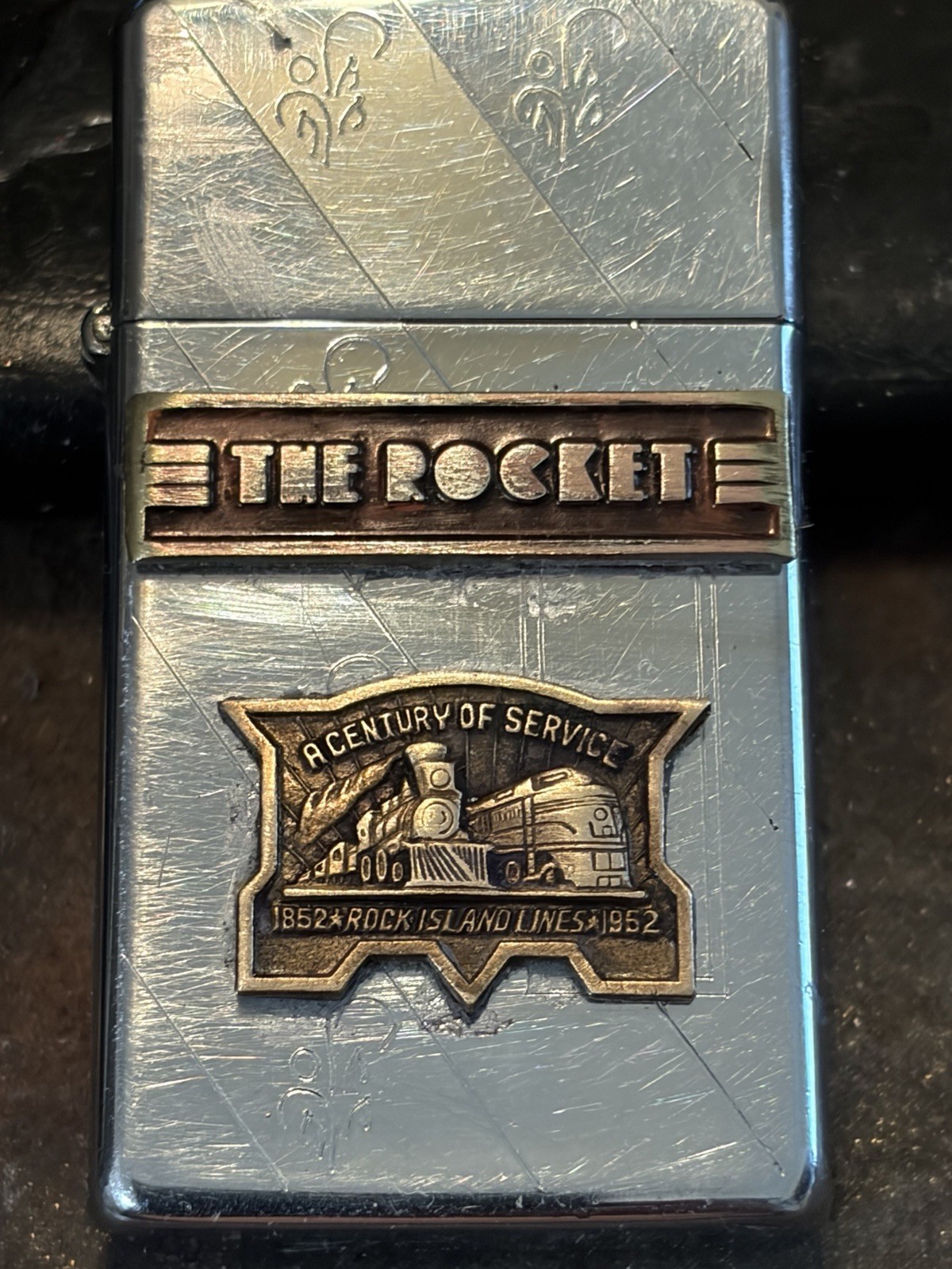 Zippo Lighter Rock Island Railroad “The Rocket”