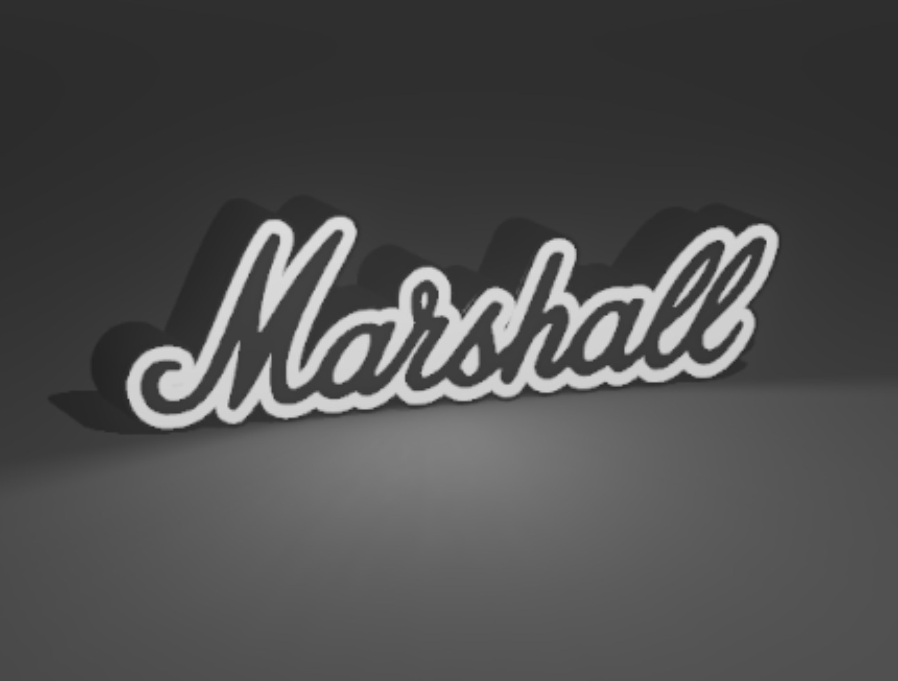 MARSHALL AMPS LOGO LED SIGN LIGHT BOX LARGE SIZE 16