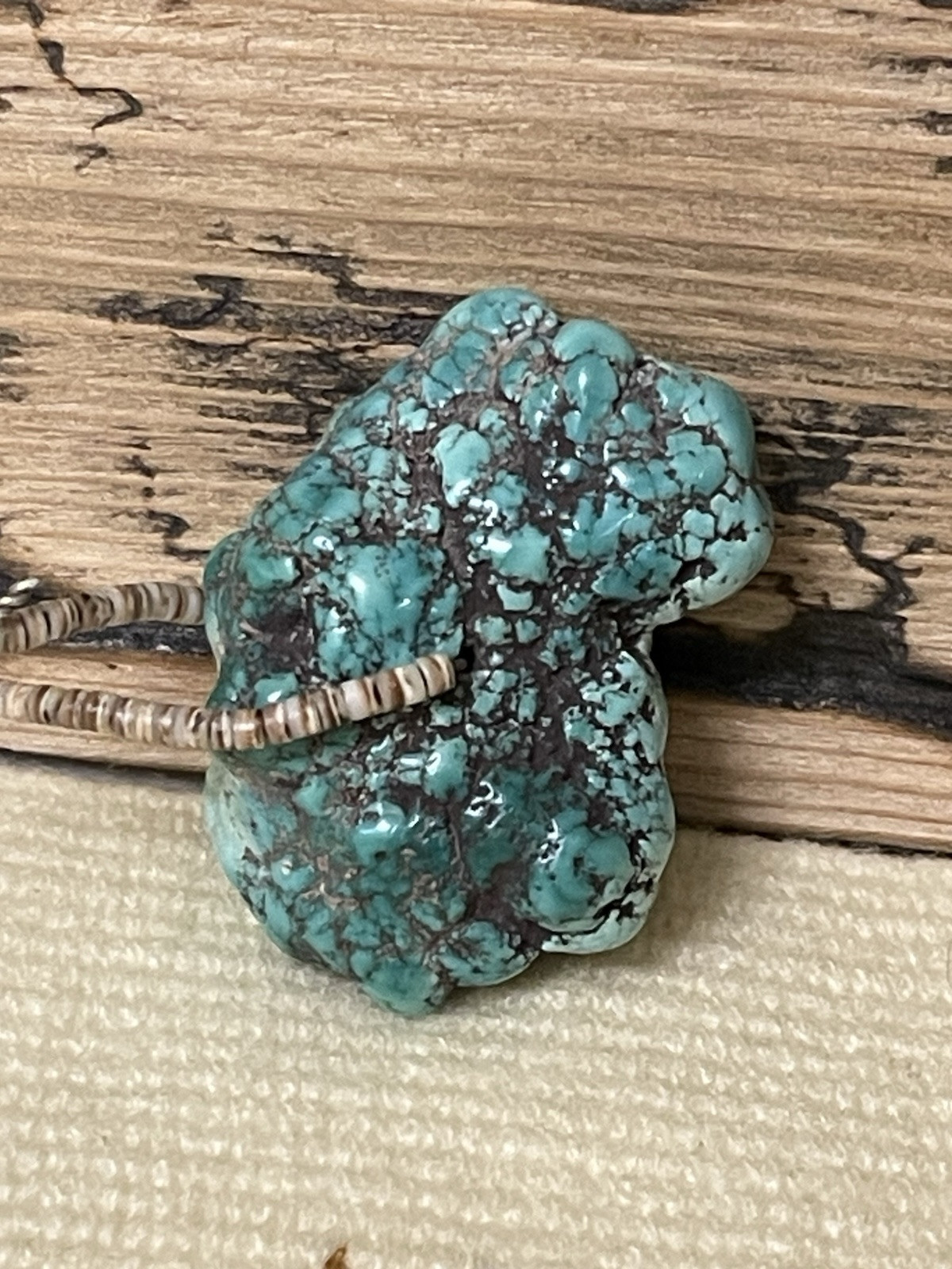 SUPER SIZED NATURAL LONE MOUNTAIN Turquoise Nugget Circa Pre-70s LARGEST 4 SALE