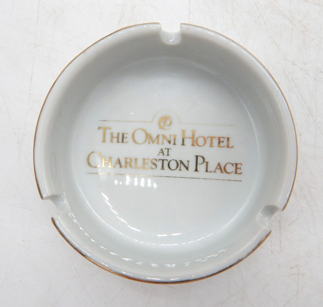 The Omni Hotel at Charleston Place Ceramic Ashtray