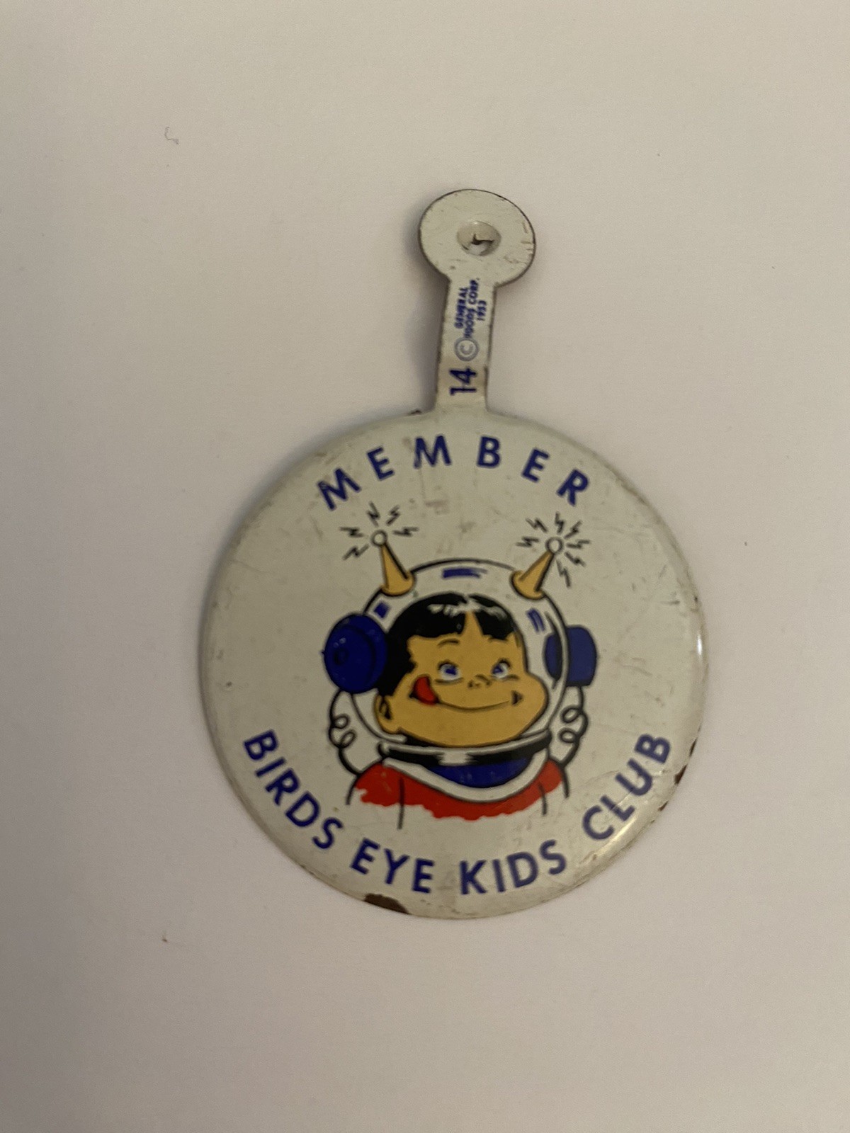 Member Birds Eye Kids Club Tab Fold Over Button P61