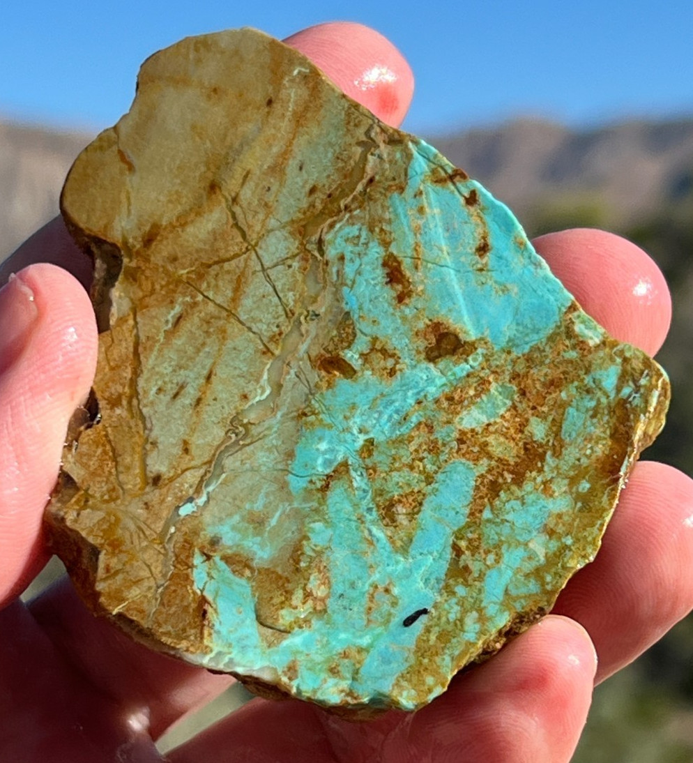 Natural Turquoise Cerrillos Mining District New Mexico 420cts