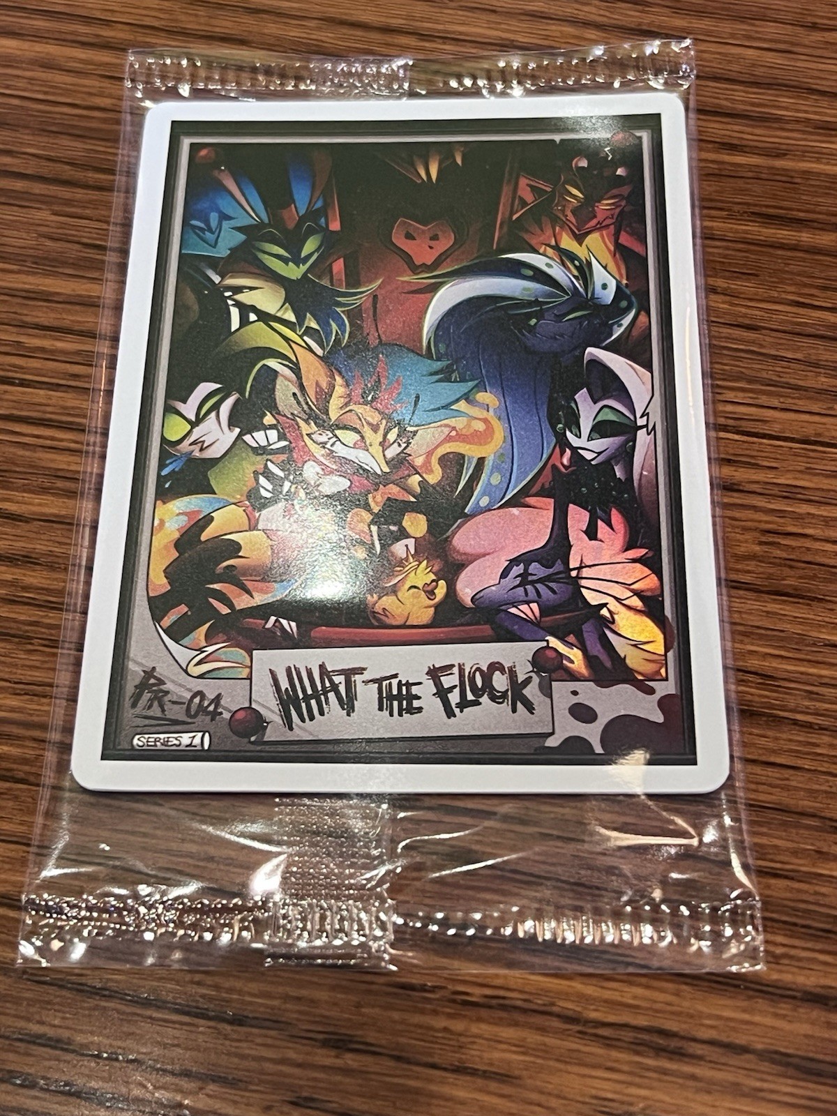 SDCC 2026 Hazbin Hotel Exclusive Foil What The Flock Promo Card PR-04 In Hand