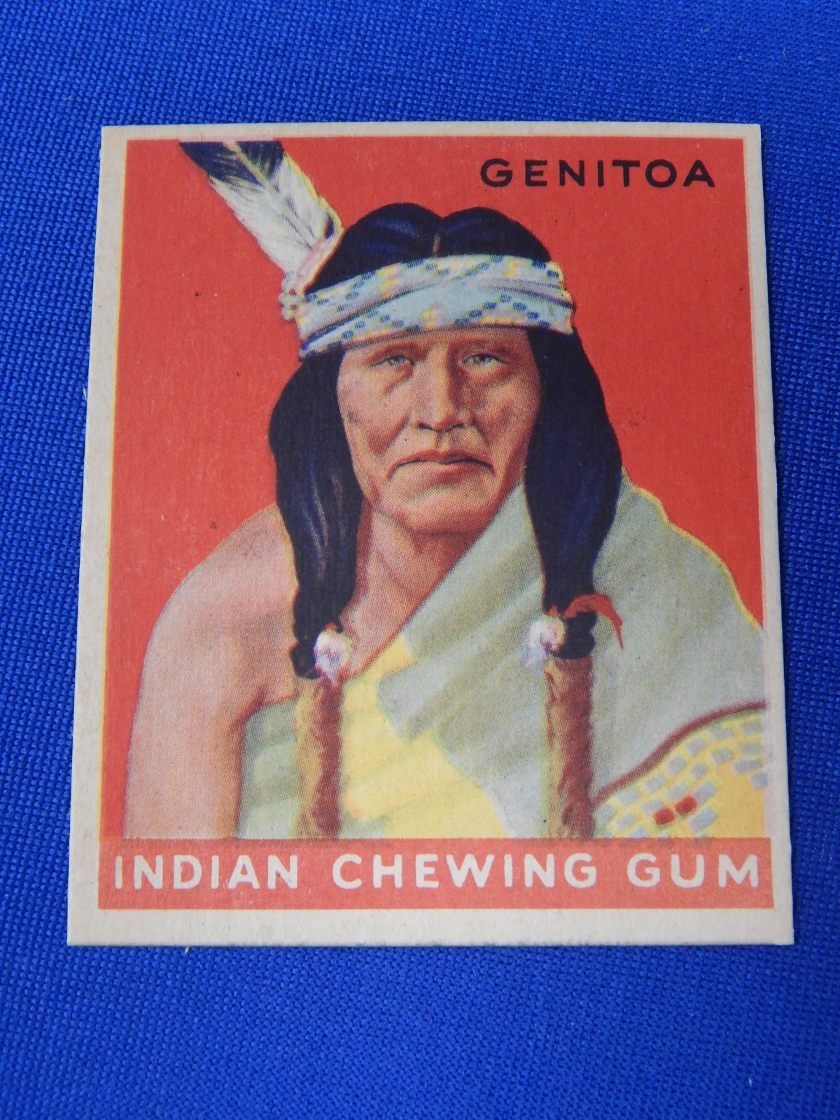 1947 Goudey Indian Gum #64 Genitoa NM