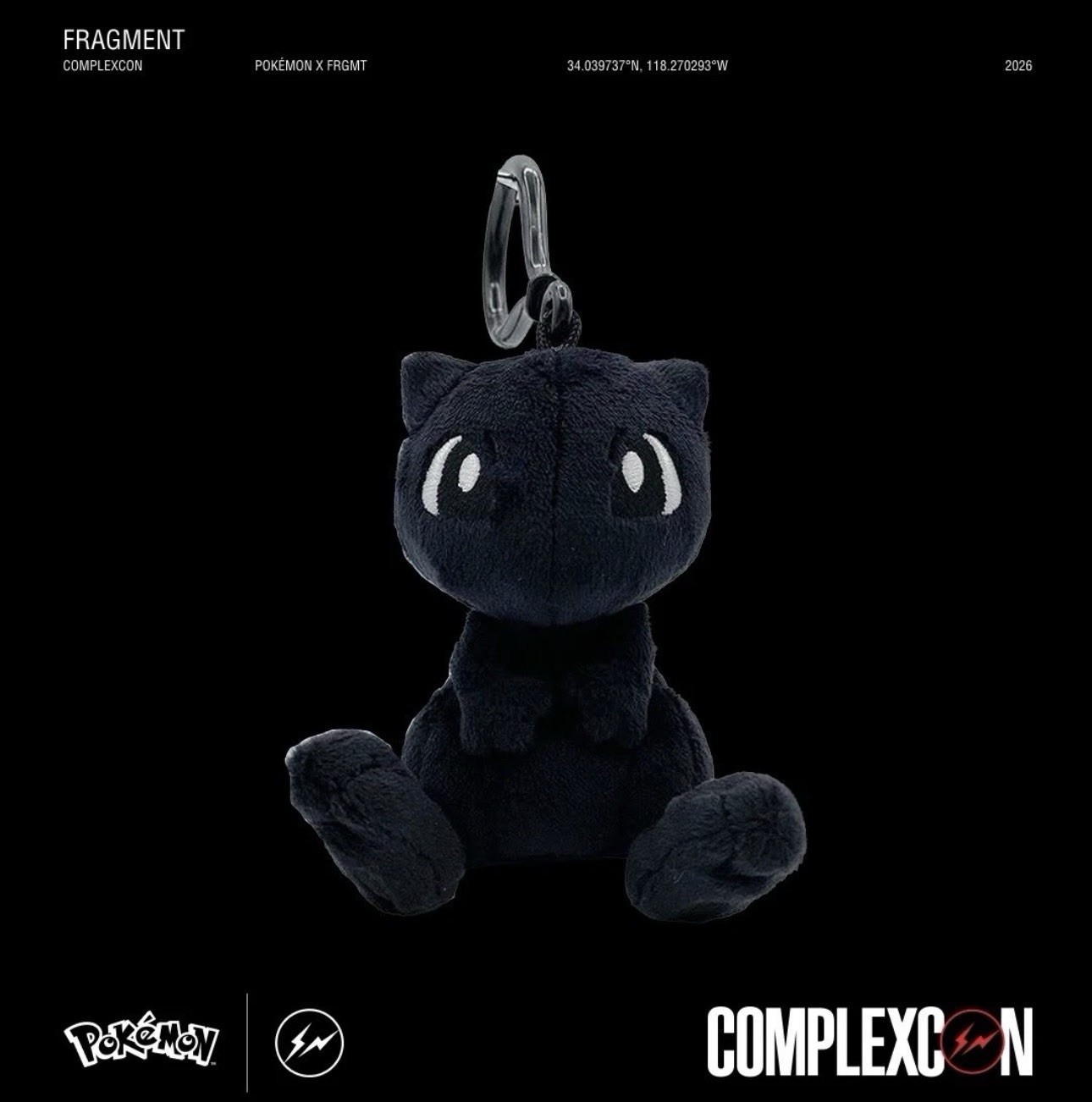 Fragment x Pokemon Mew Plush Key Chain Complexcon 2026 Exclusive