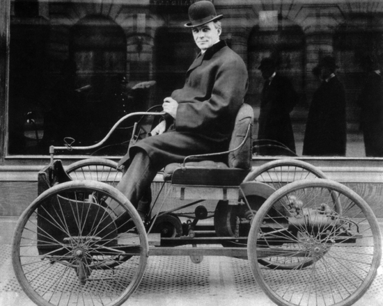 Inventor HENRY FORD 16x20 Photo First Car Print Glossy Quadricycle Poster