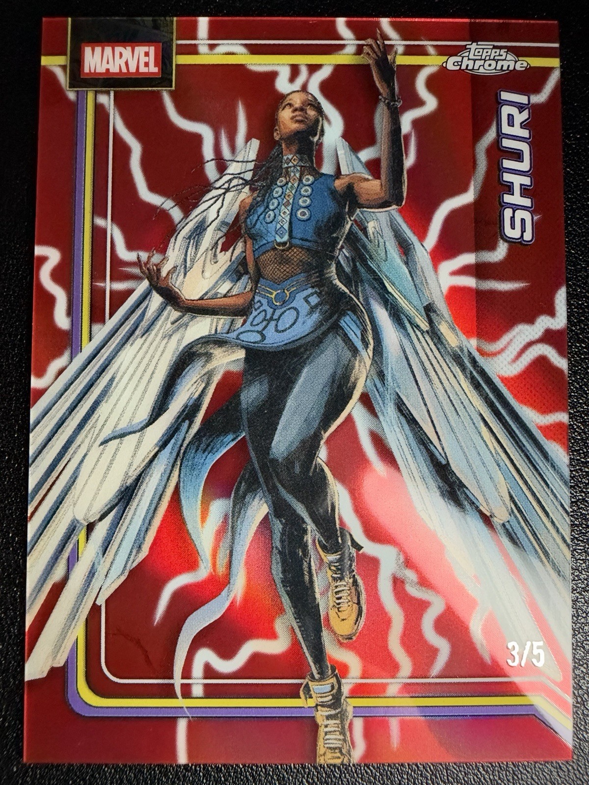 2026 topps chrome marvel Shuri /5