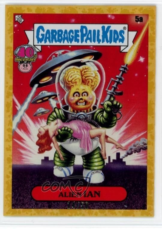 2025 Worst of Garbage Pail Kids 40th Anniversary Fool's Gold 14/50 Alien Ian sv2