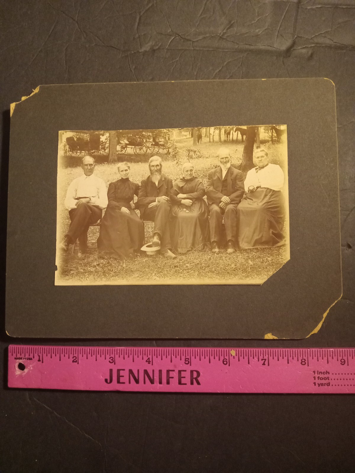 antique photo old couples men women horses buggies elders family amish? Church