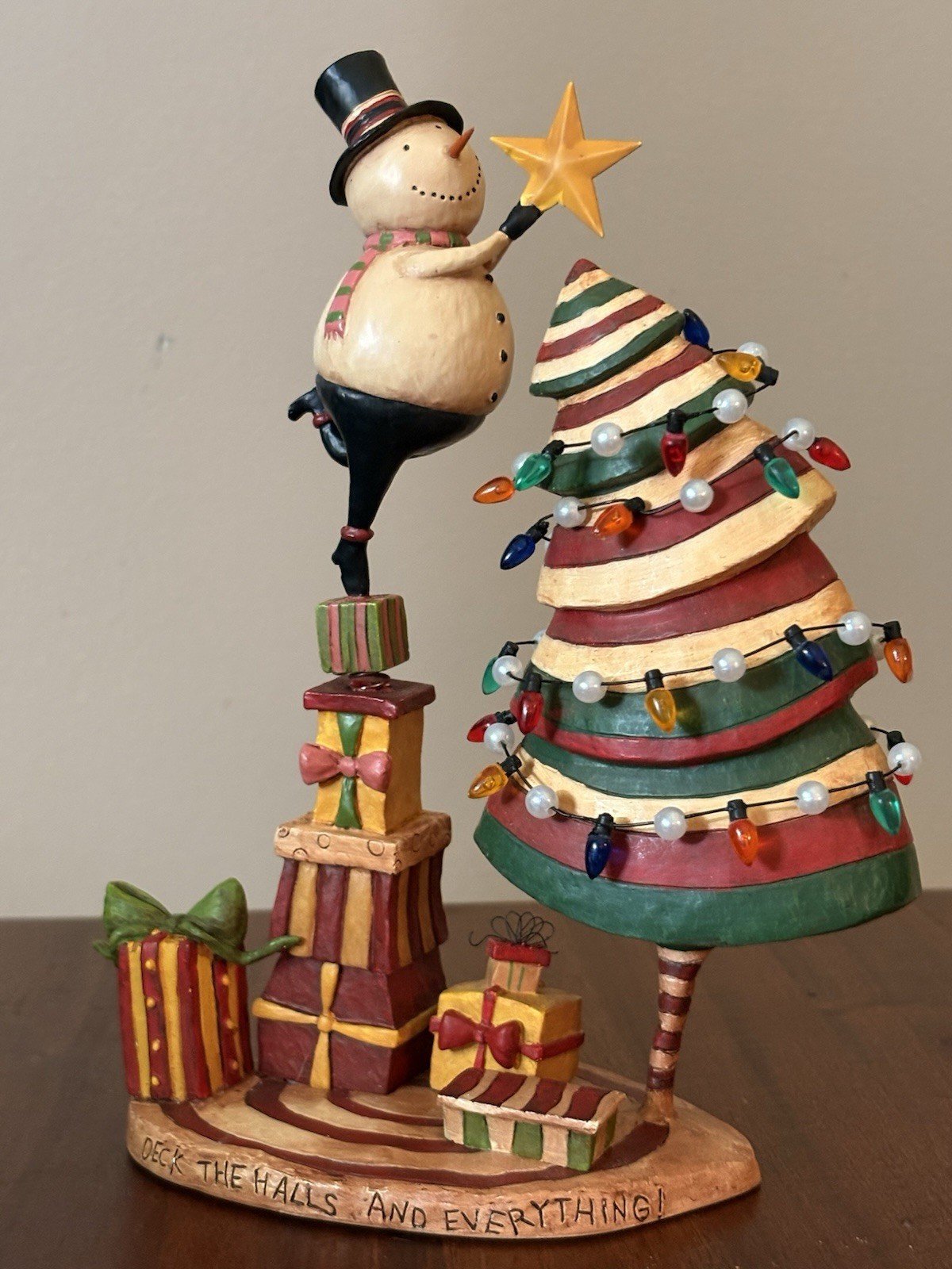 August Moon Snowman Figure Christmas Tree The Lang Co 2005 Best Time Of The Year