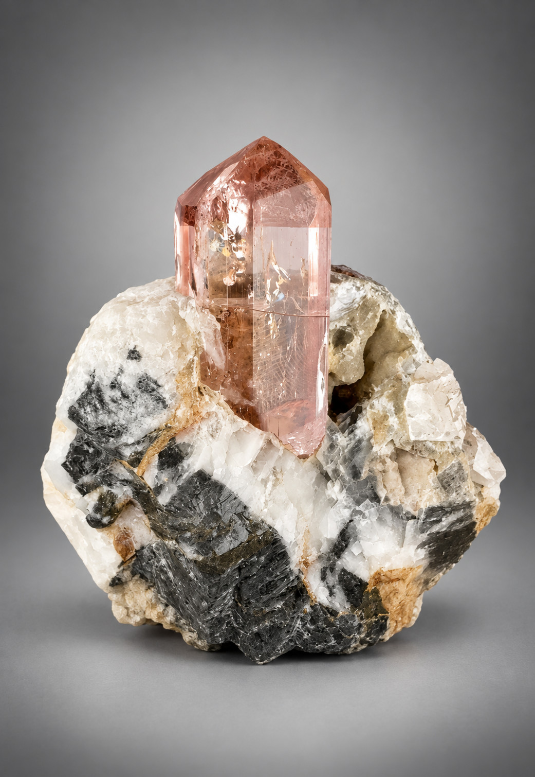 Natural Topaz crystal on matrix specimen from Katlang Mardan, kpk, Pakistan