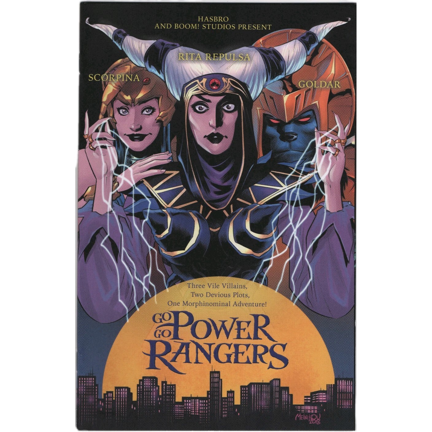 Go Go Power Rangers #19 1:25 Movie Variant Hocus Pocus Homage Cover 2017 Boom
