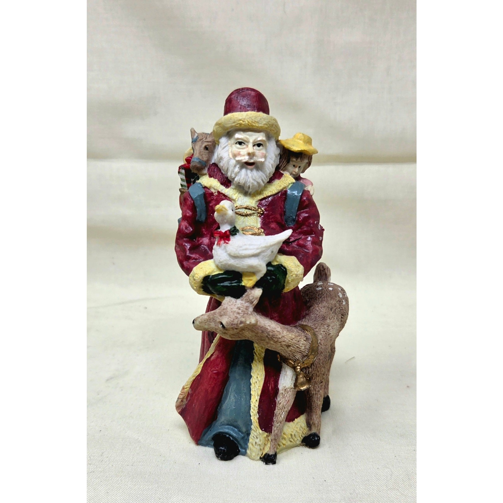 Vintage 1992 International Santa Claus England Father Christmas Ceramic Figure