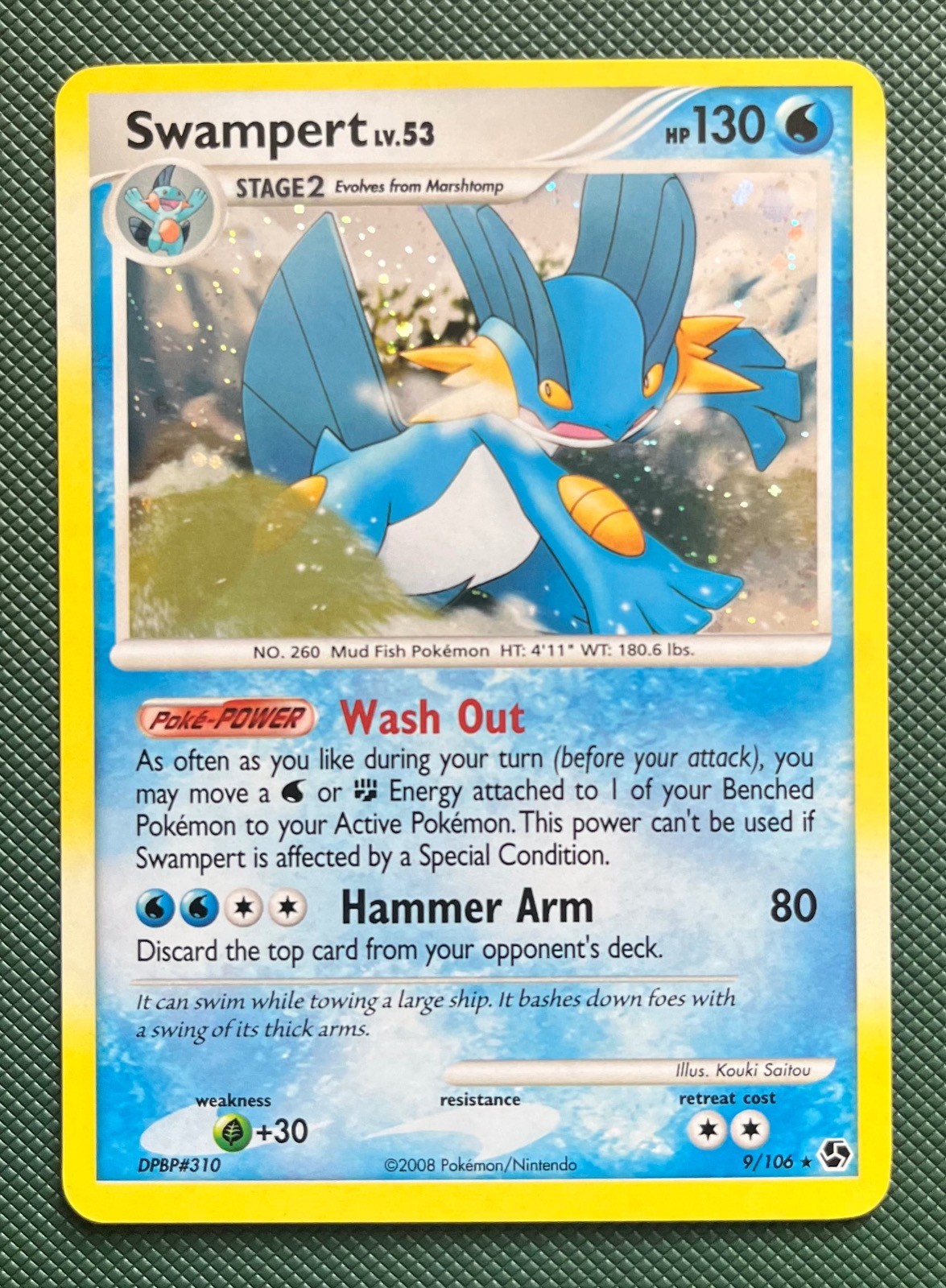 Swampert 9/106 Holo Pokemon Great Encounters Near Mint