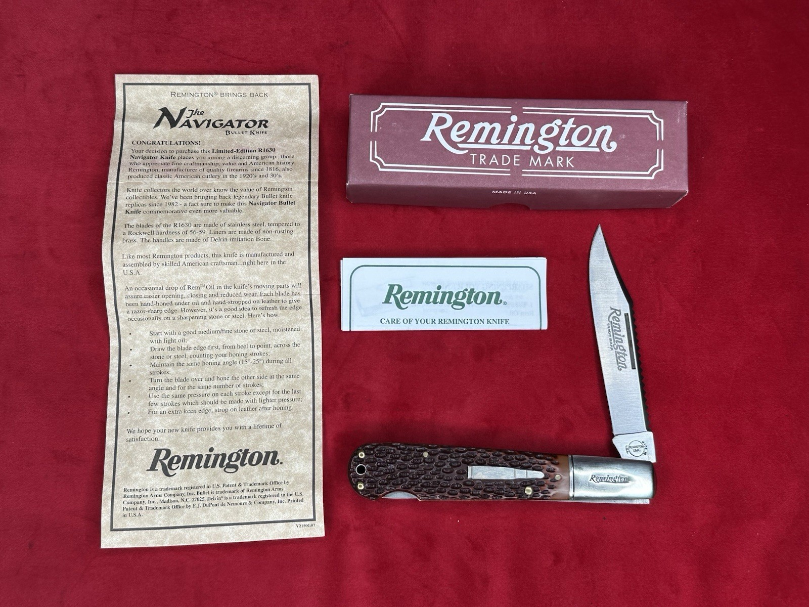 VINTAGE LIMITED EDITION 2000 REMINGTON NAVIGATOR BULLET POCKET KNIFE R1630
