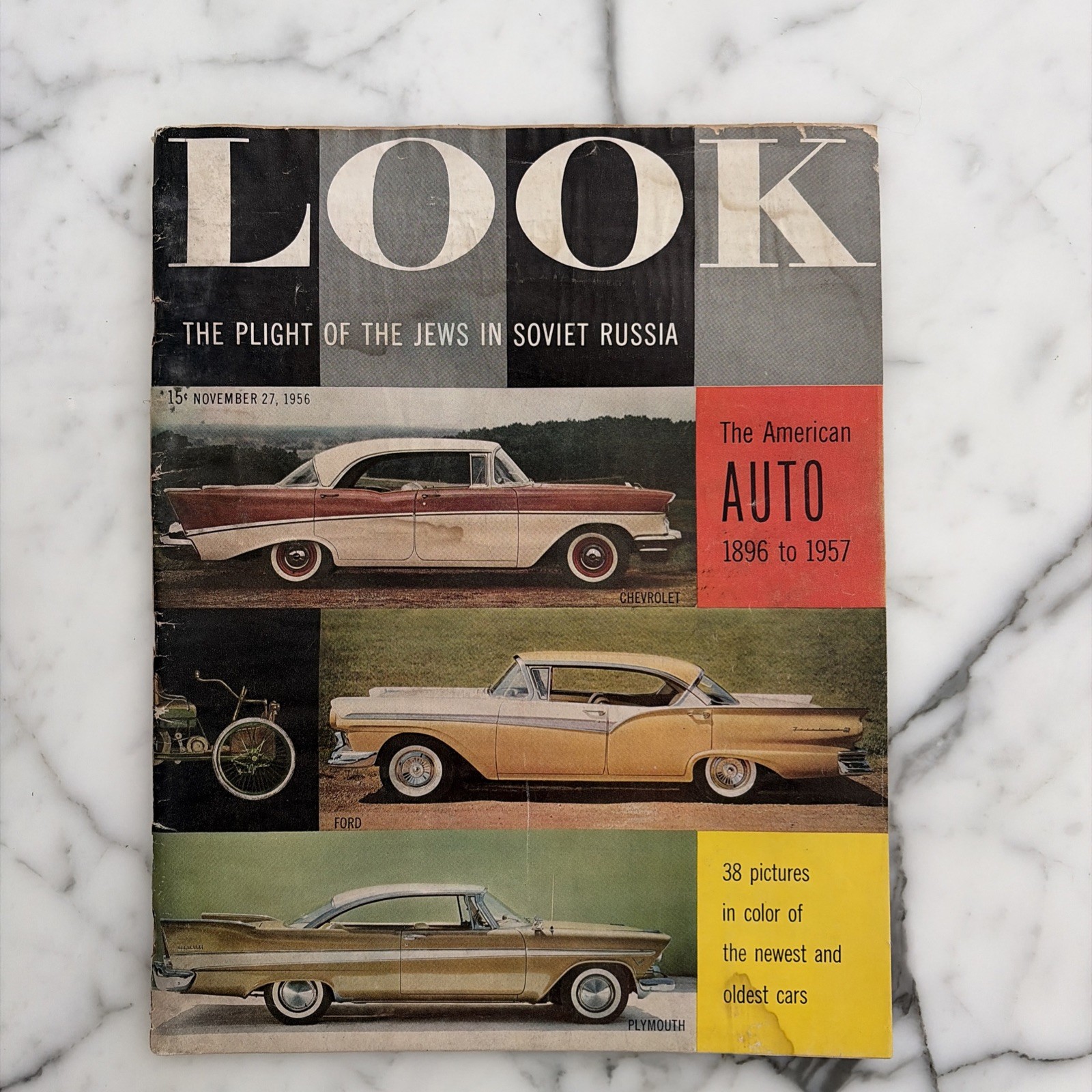Look Magazine November 27, 1956 the American Auto 1896-1957, 38 pictures